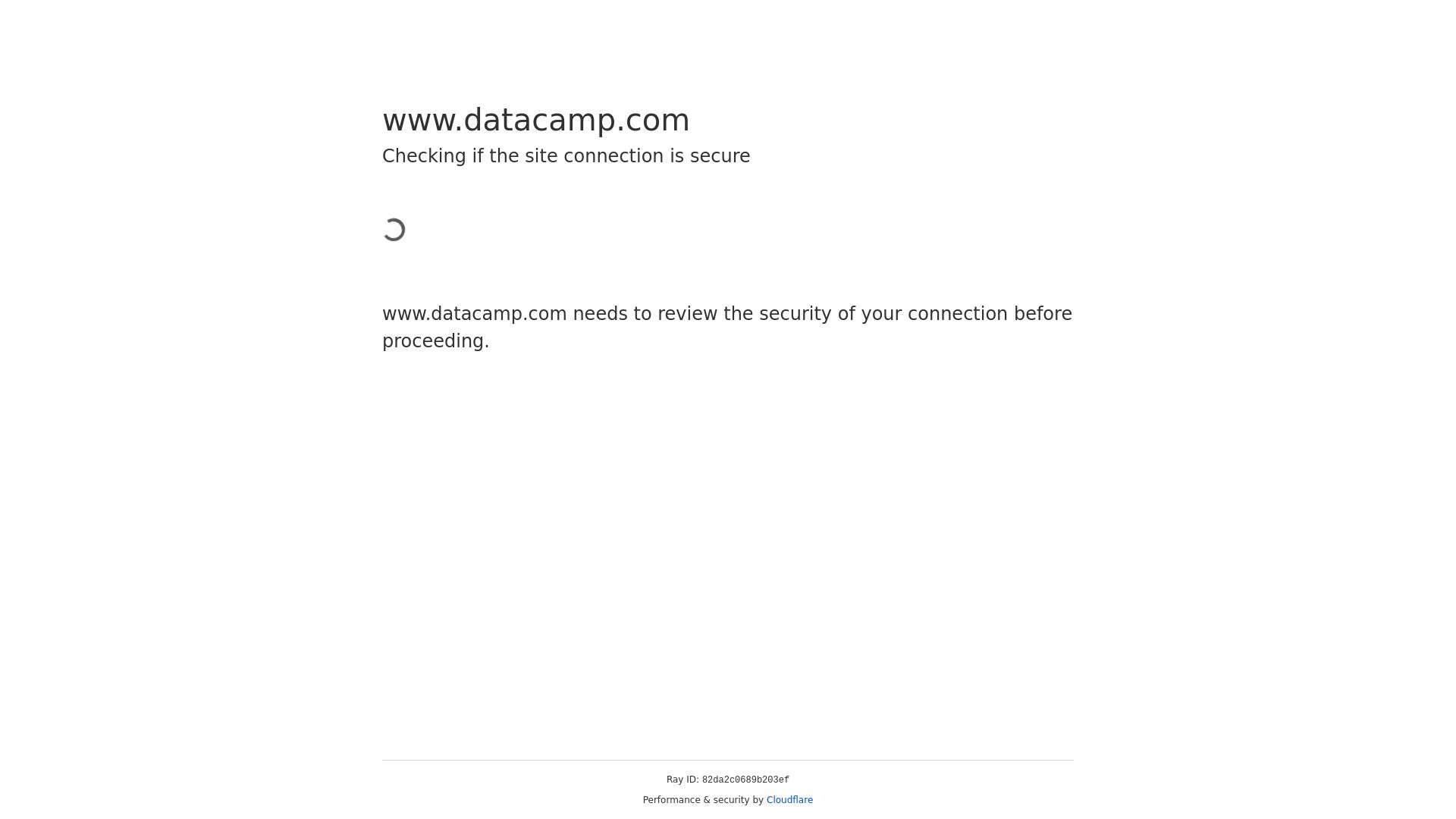 État du site web datacamp.com est   EN LIGNE