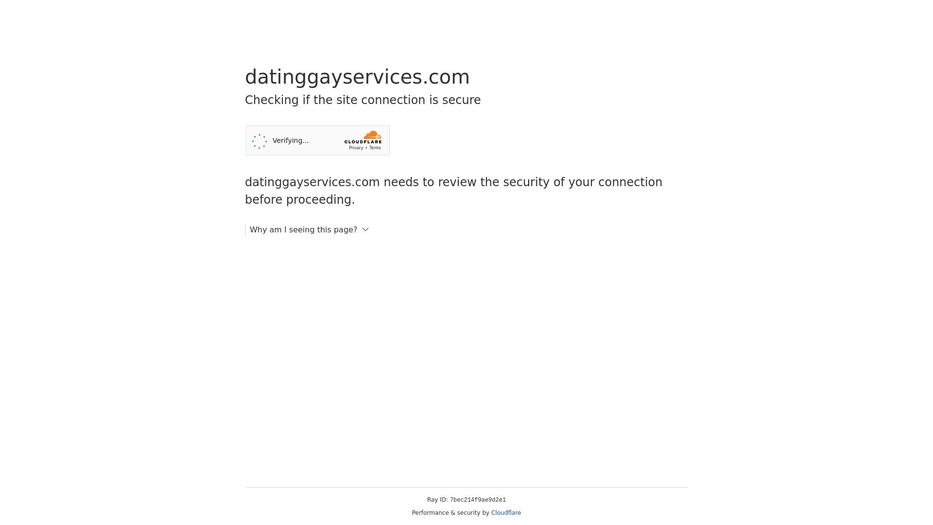 État du site web datinggayservices.com est   EN LIGNE