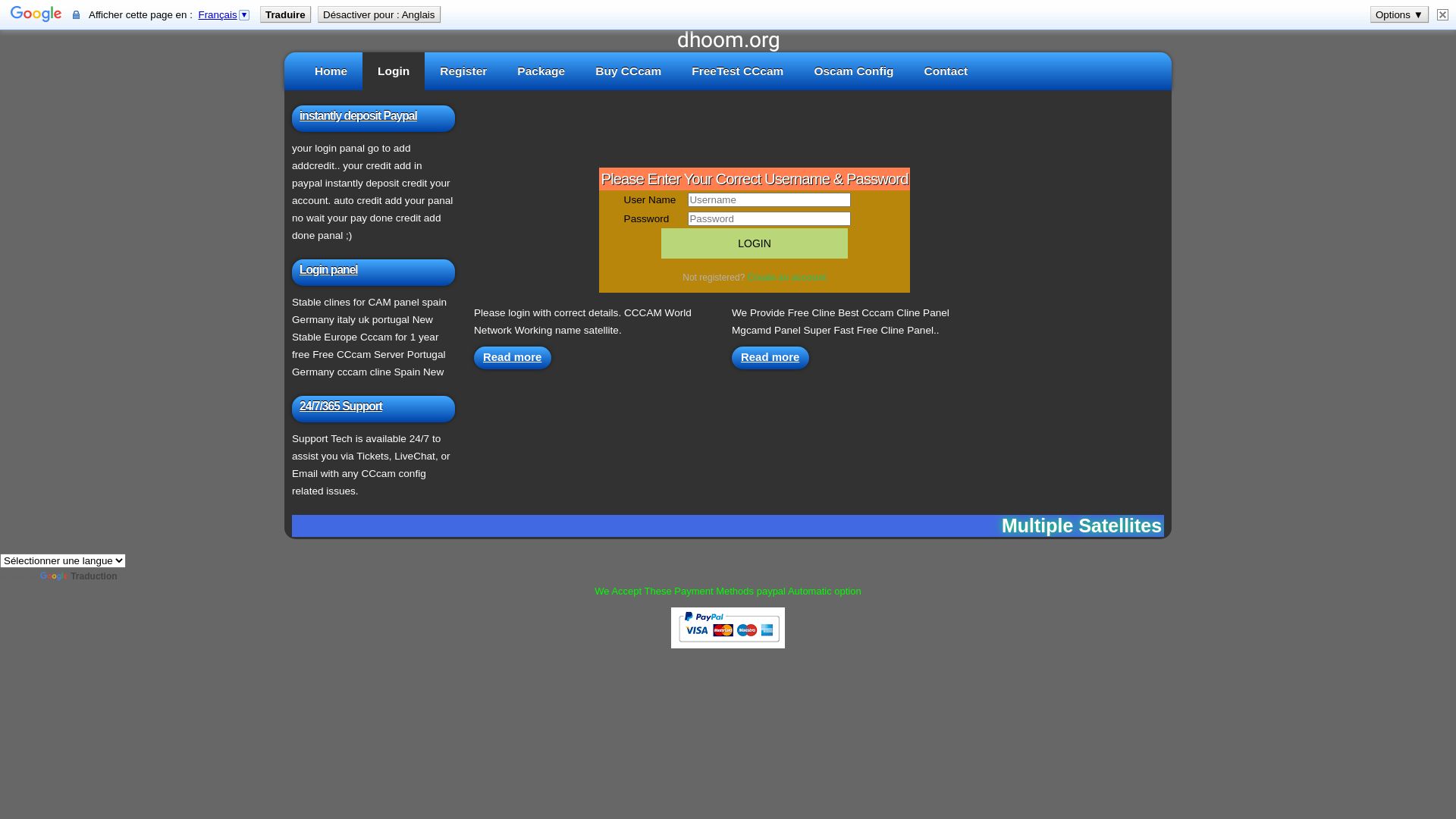 État du site web dhoom.org est   EN LIGNE