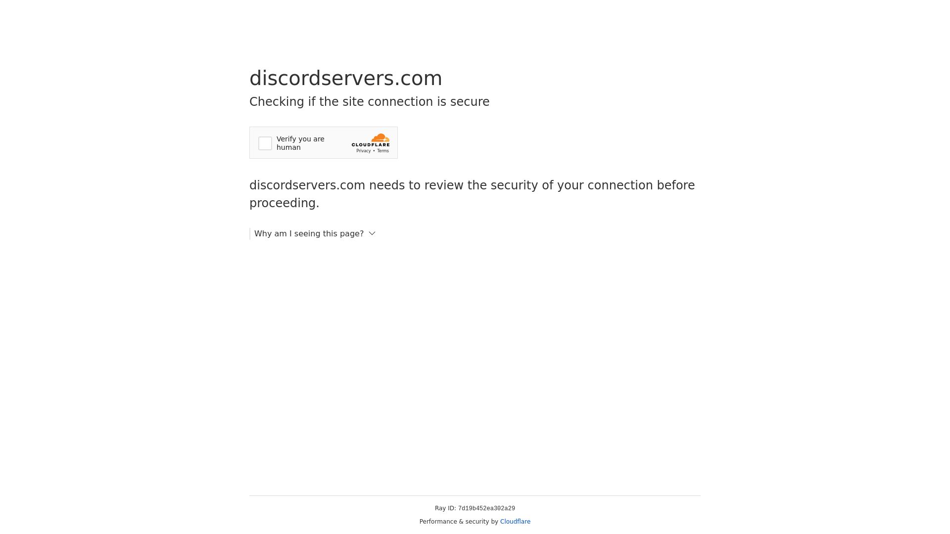 État du site web discordservers.com est   EN LIGNE