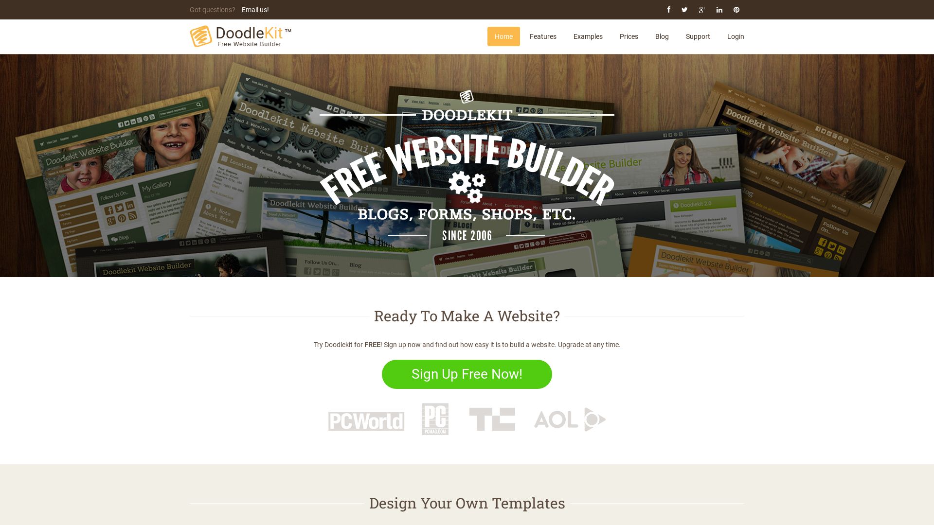 État du site web doodlekit.com est   EN LIGNE