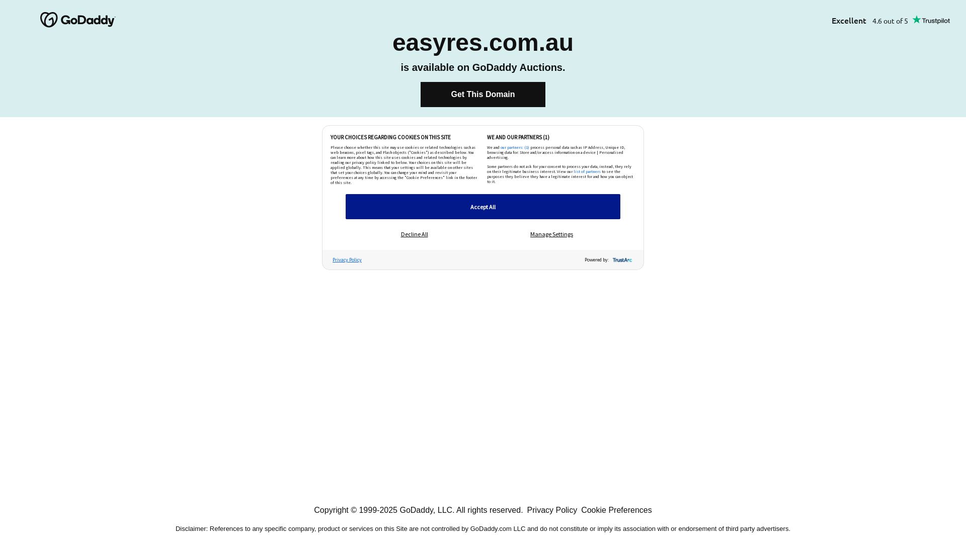 État du site web easyres.com.au est   EN LIGNE