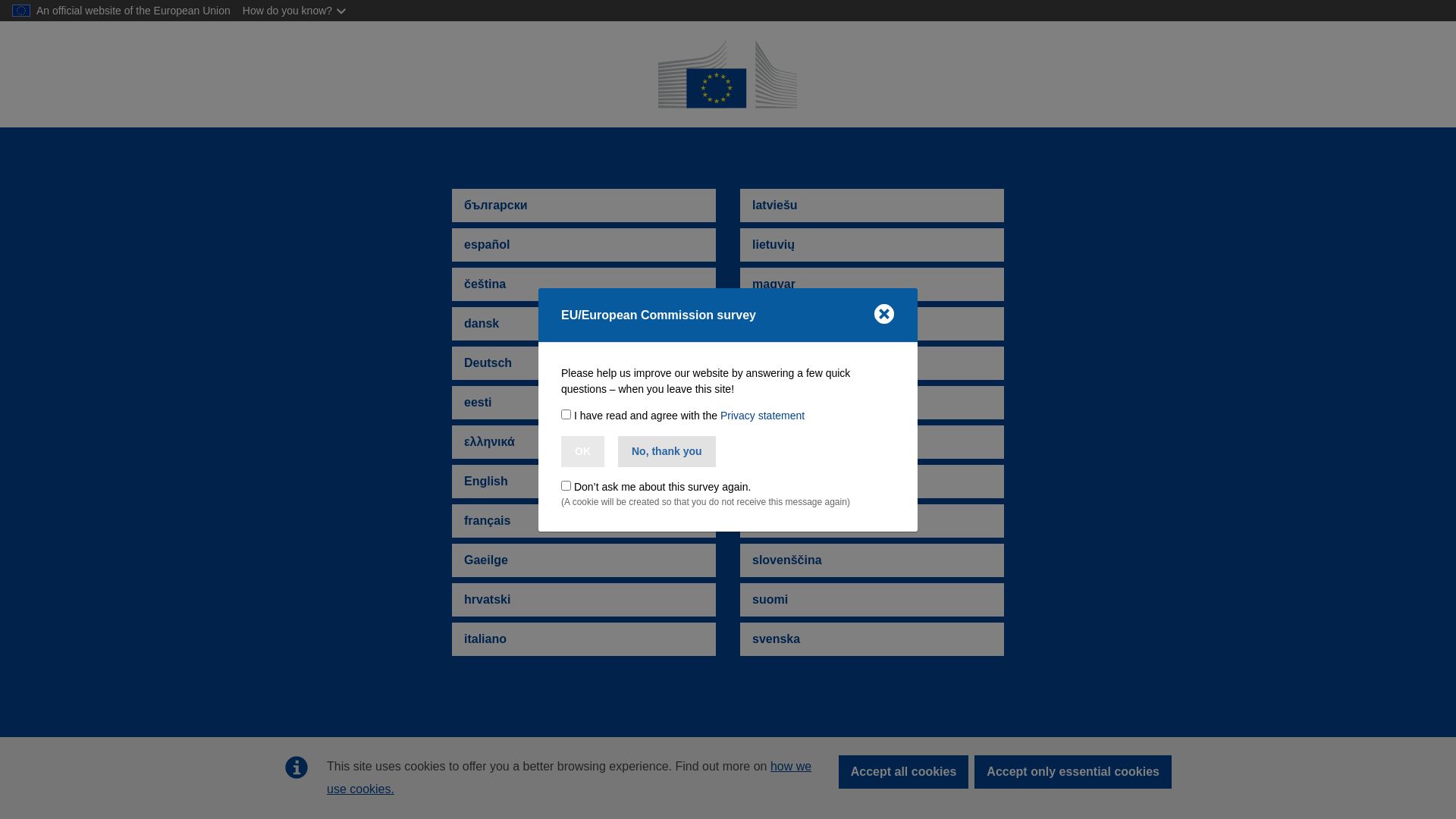État du site web ec.europa.eu est   EN LIGNE