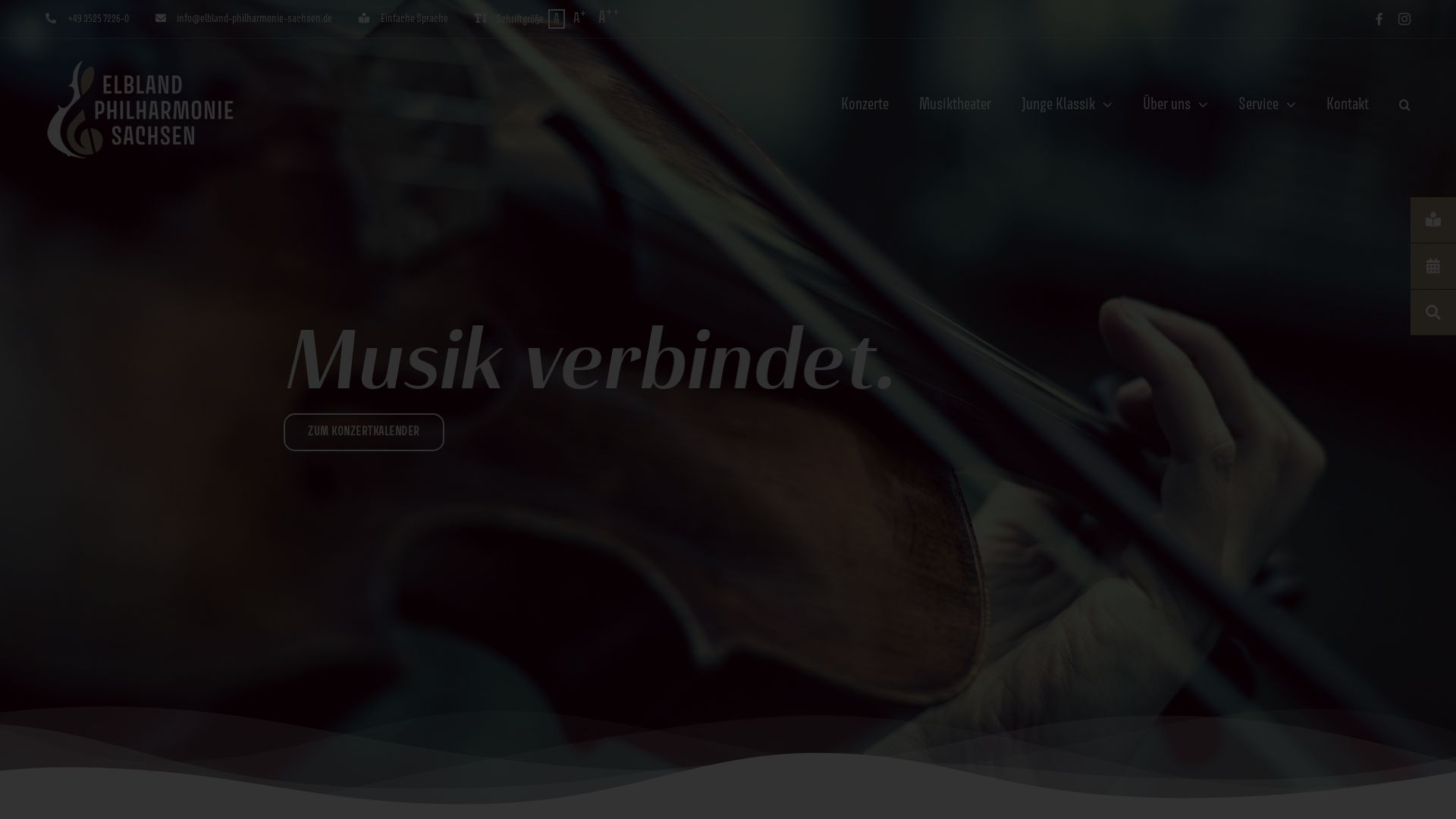 État du site web elbland-philharmonie-sachsen.de est   EN LIGNE