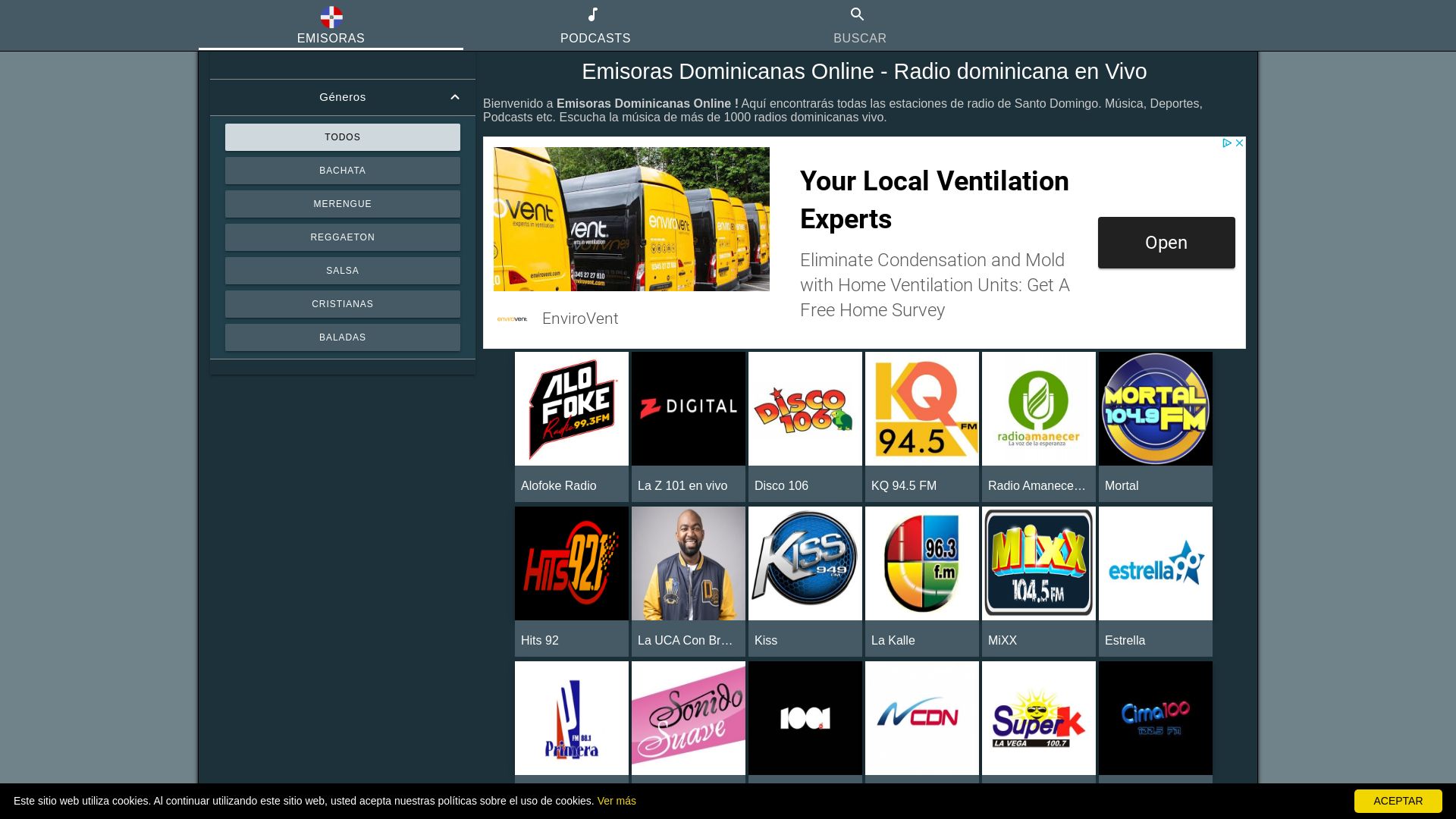 État du site web emisorasdominicanas.online est   EN LIGNE