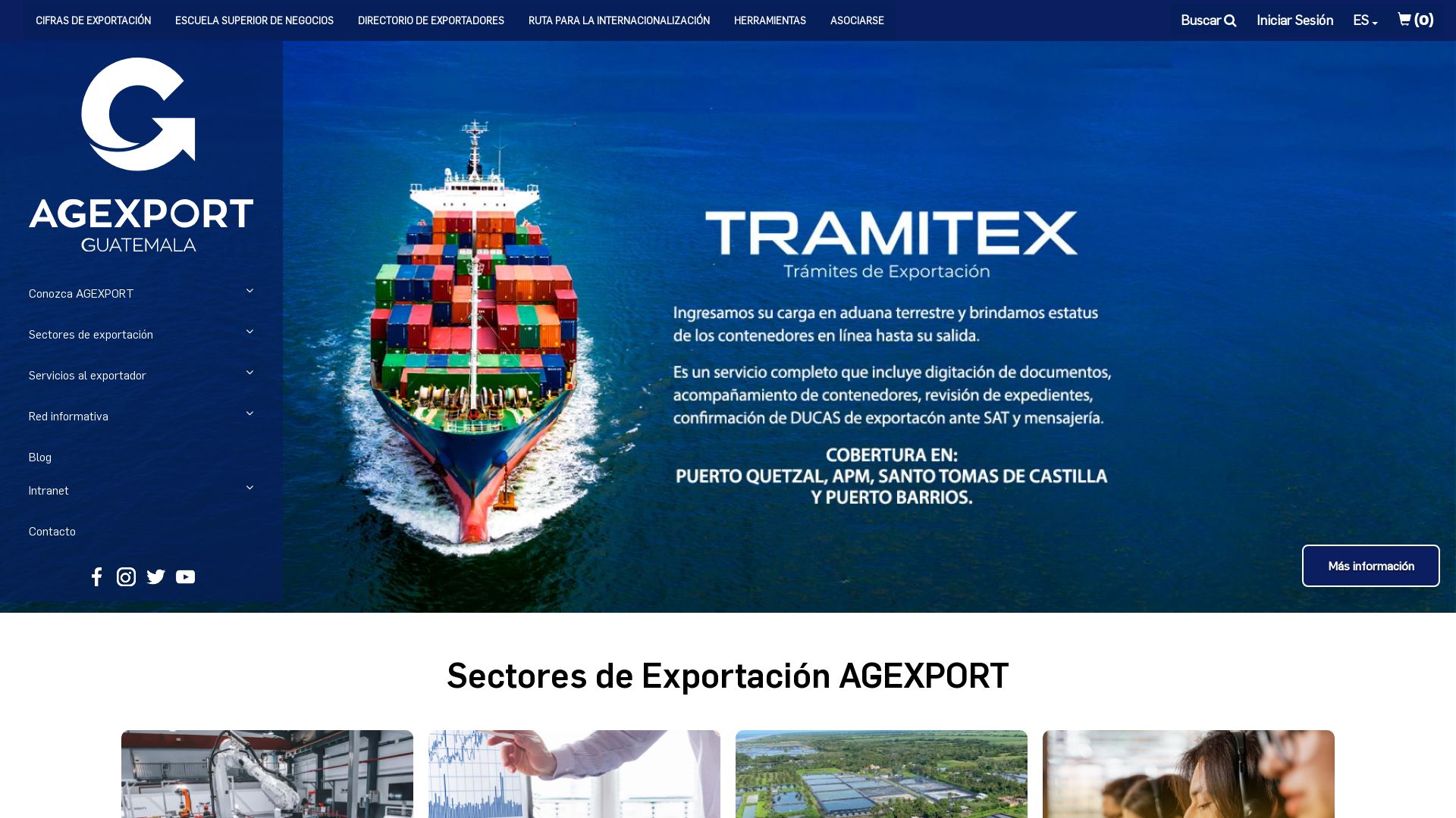 État du site web export.com.gt est   EN LIGNE