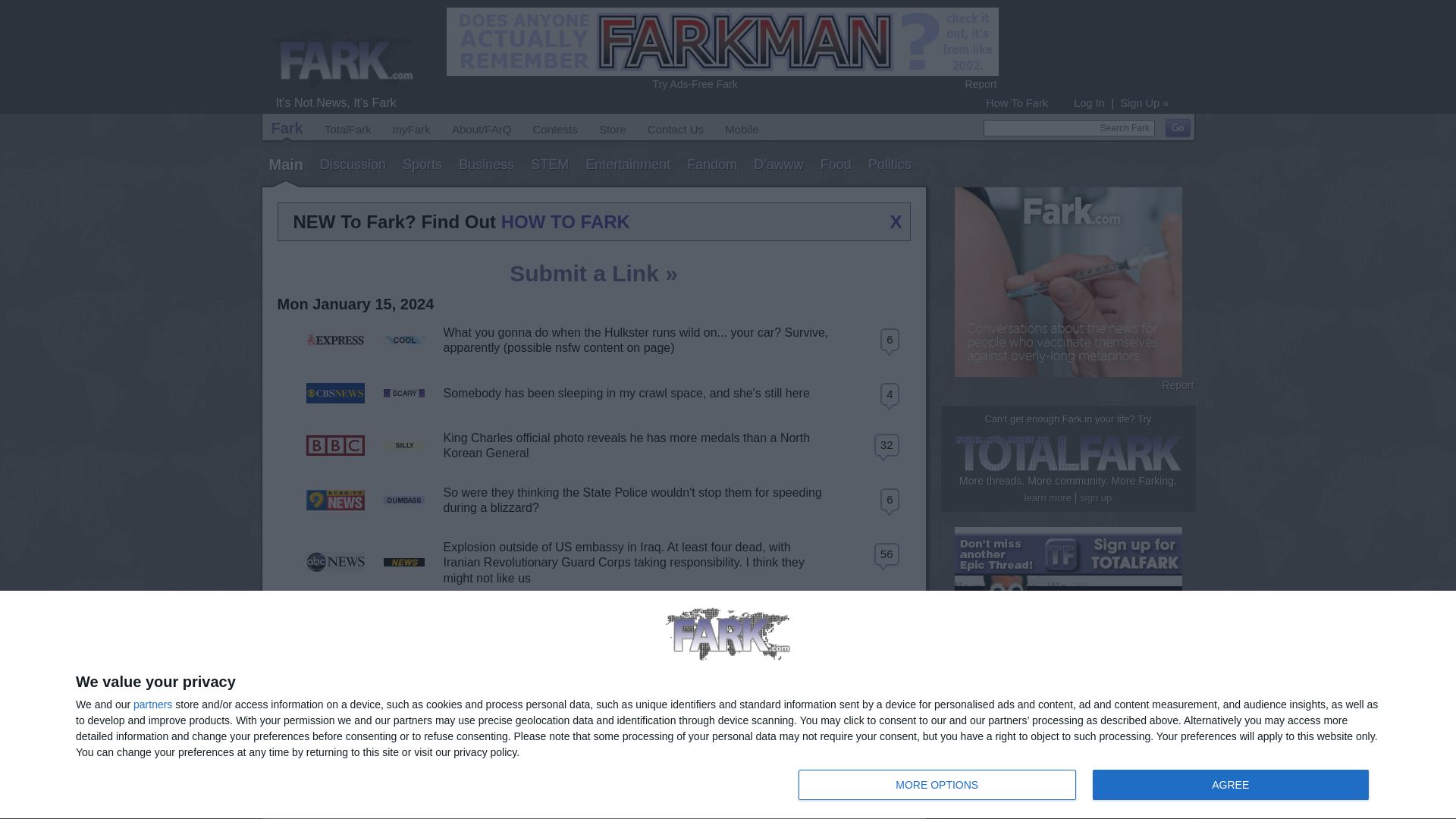 État du site web fark.com est   EN LIGNE