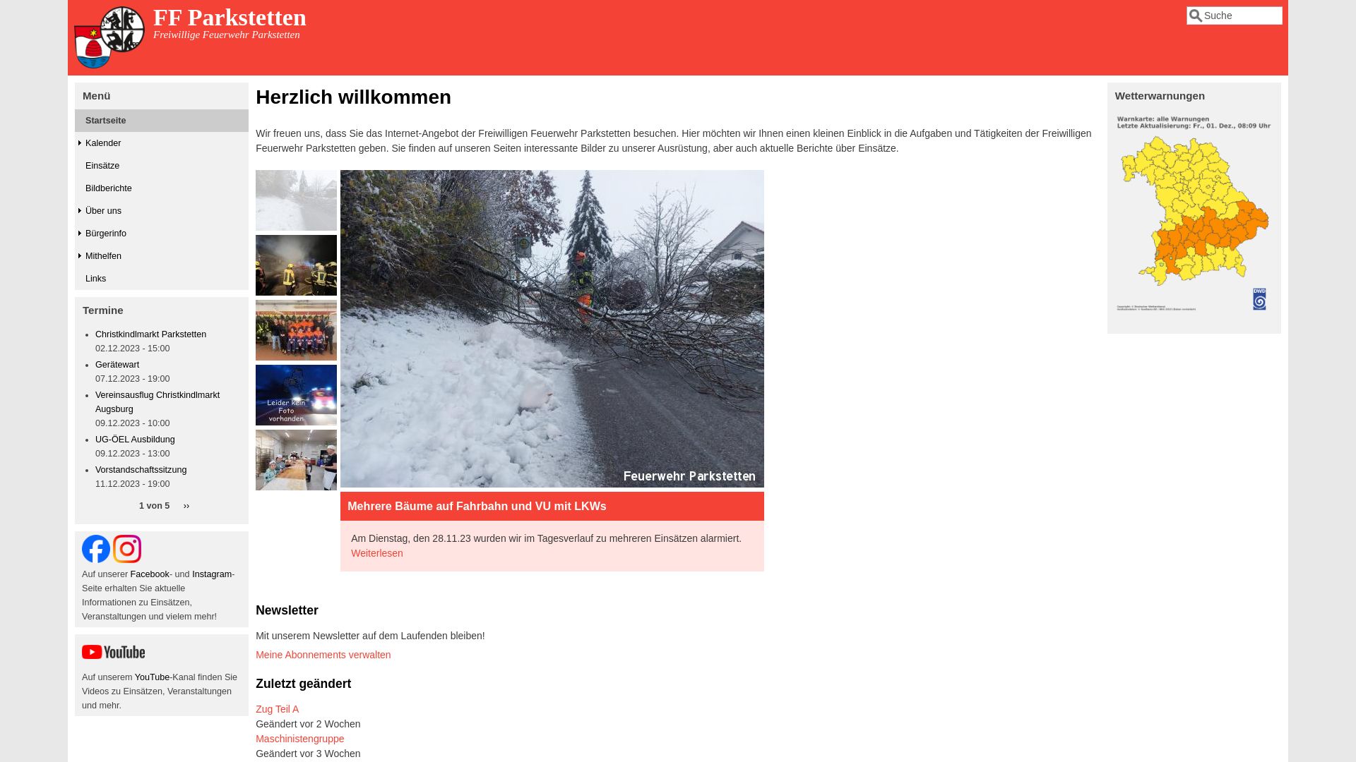 État du site web feuerwehr-parkstetten.de est   EN LIGNE