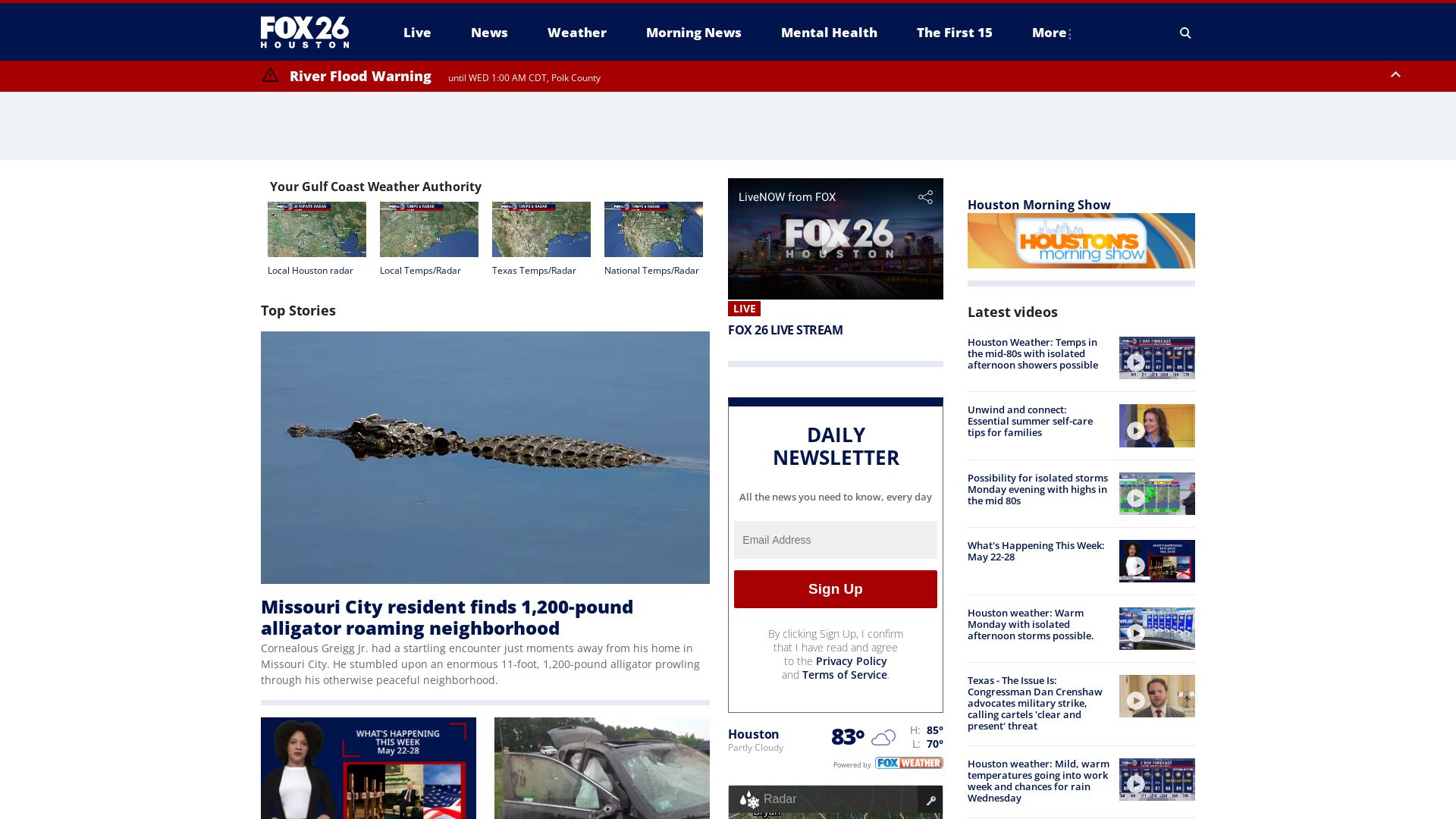 État du site web fox26houston.com est   EN LIGNE