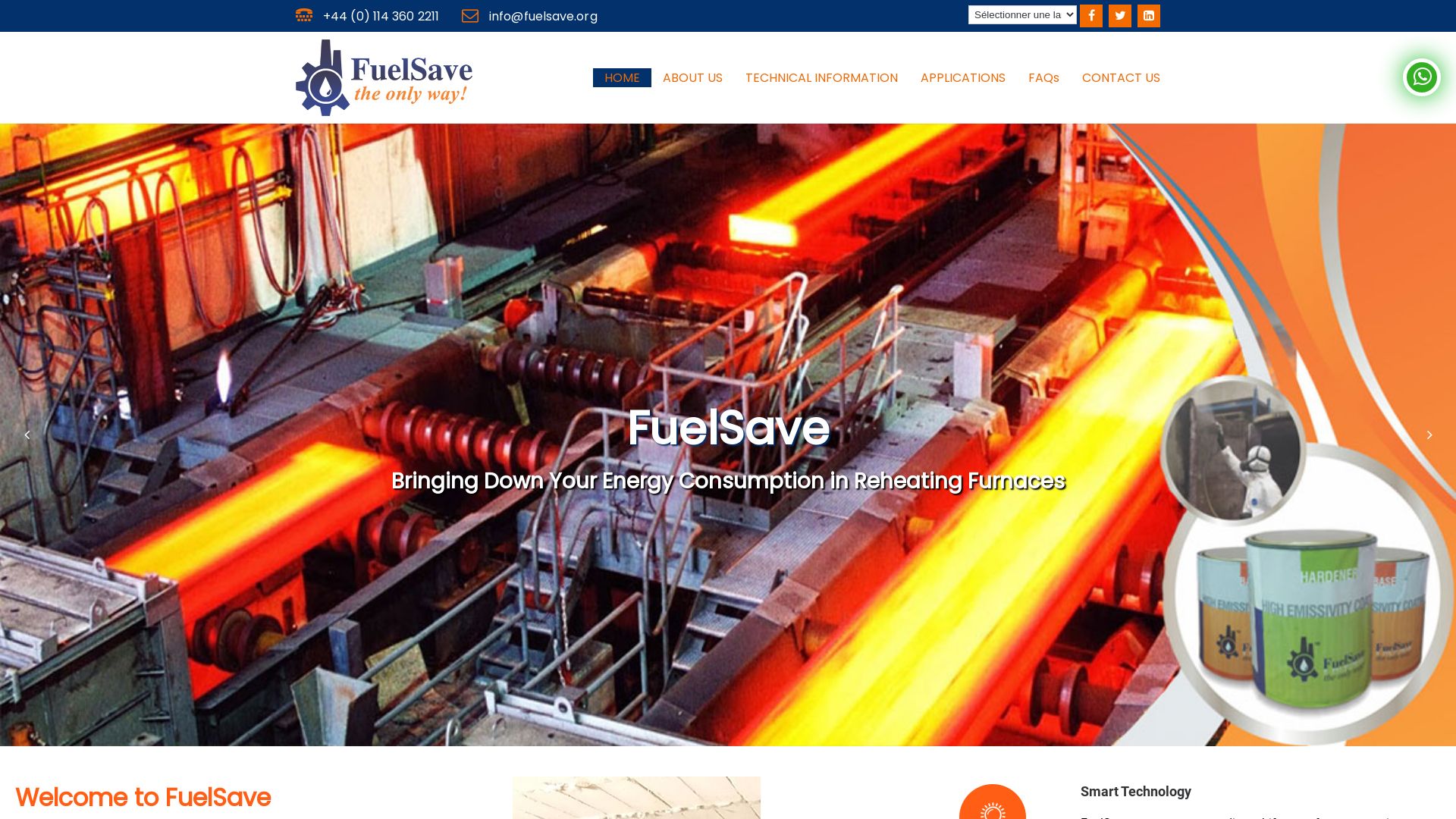 État du site web fuelsave.org est   EN LIGNE