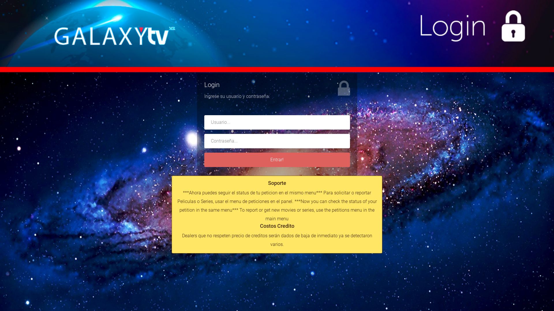 État du site web galaxytv.mx est   EN LIGNE
