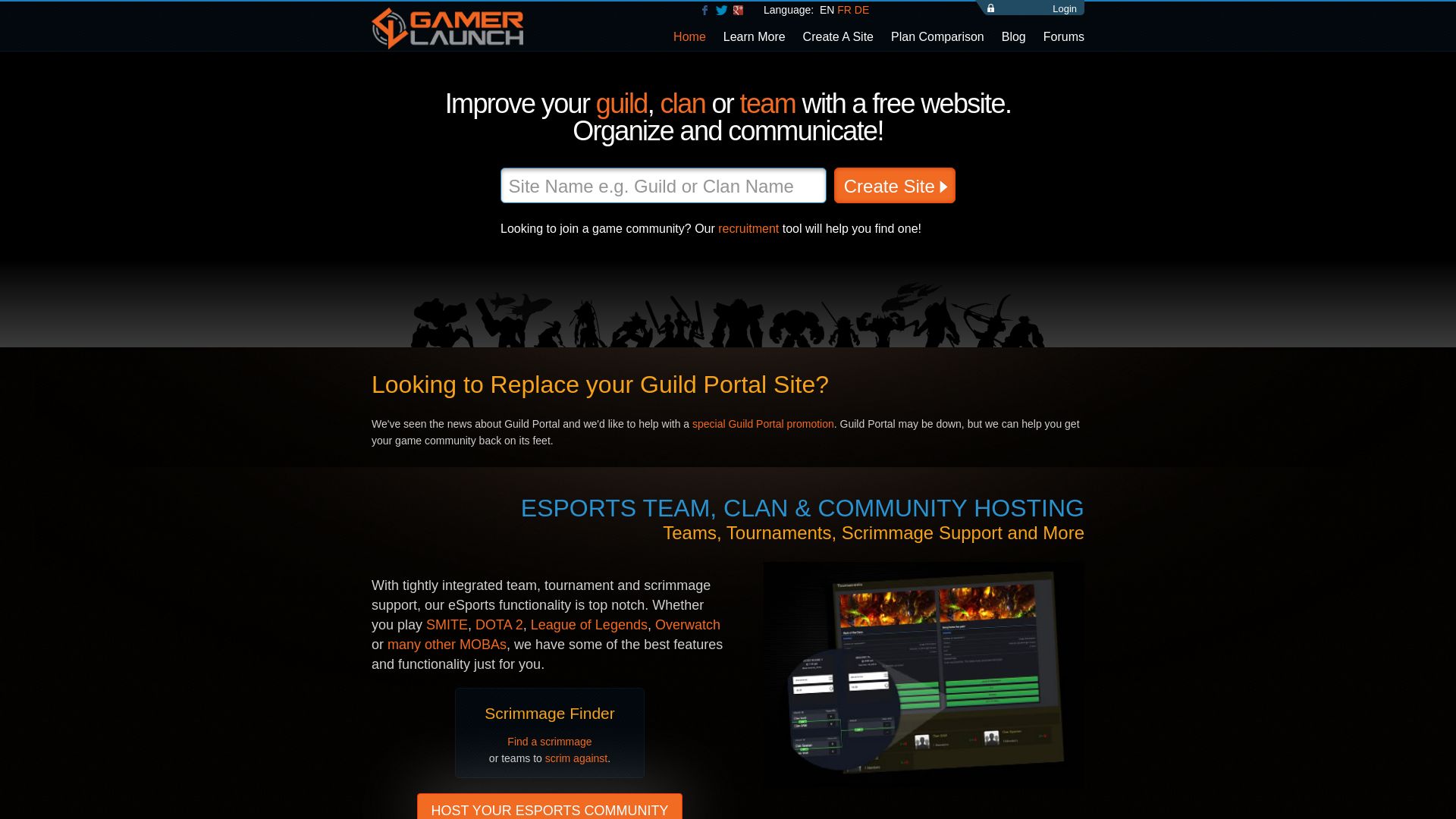État du site web gamerlaunch.com est   EN LIGNE