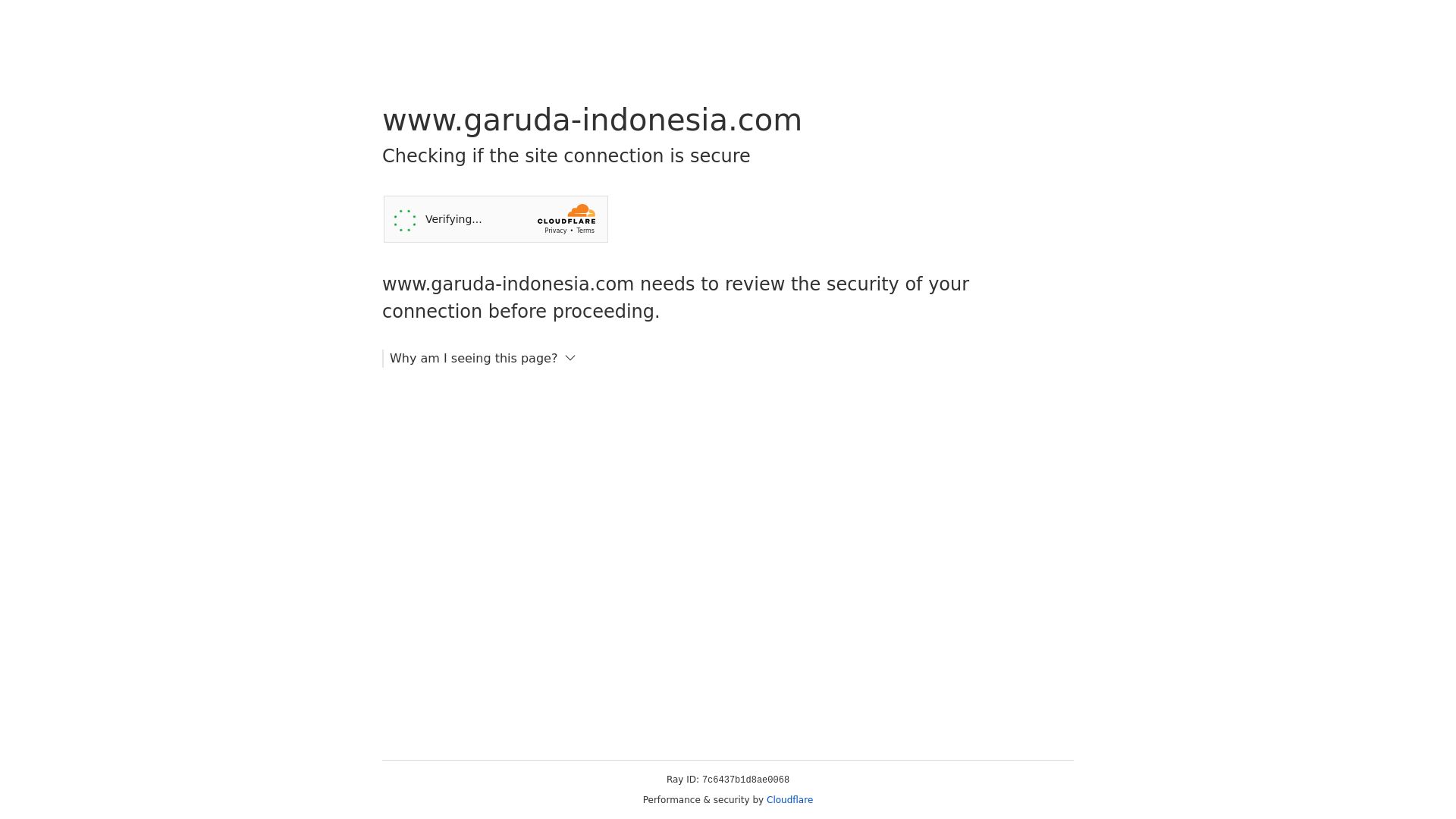 État du site web garuda-indonesia.com est   EN LIGNE