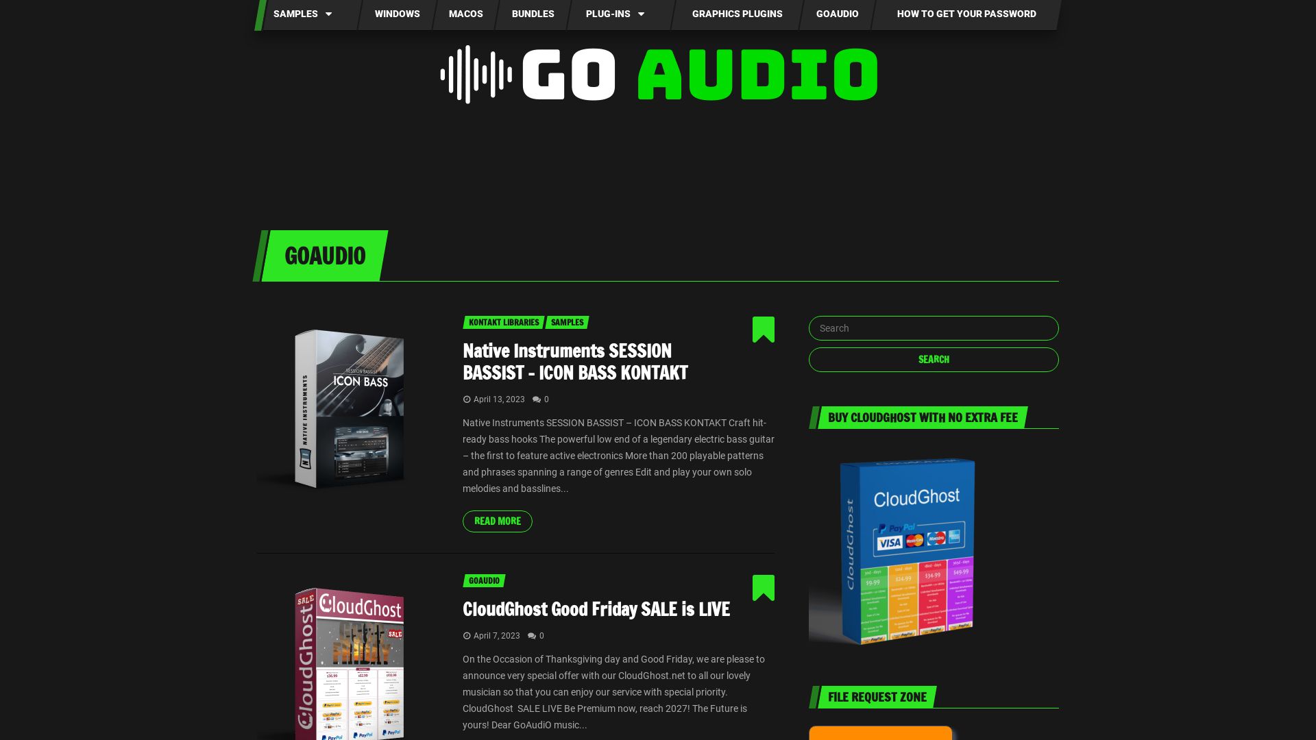 État du site web goaudio.cc est   EN LIGNE