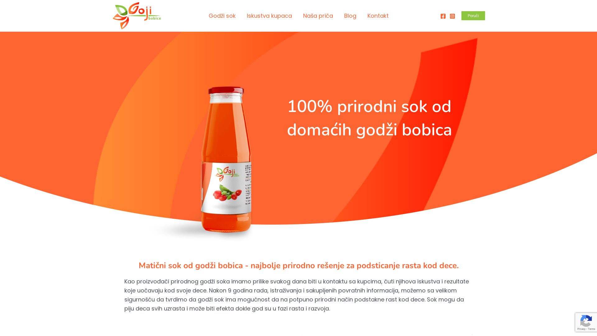 État du site web gojibobice.rs est   EN LIGNE