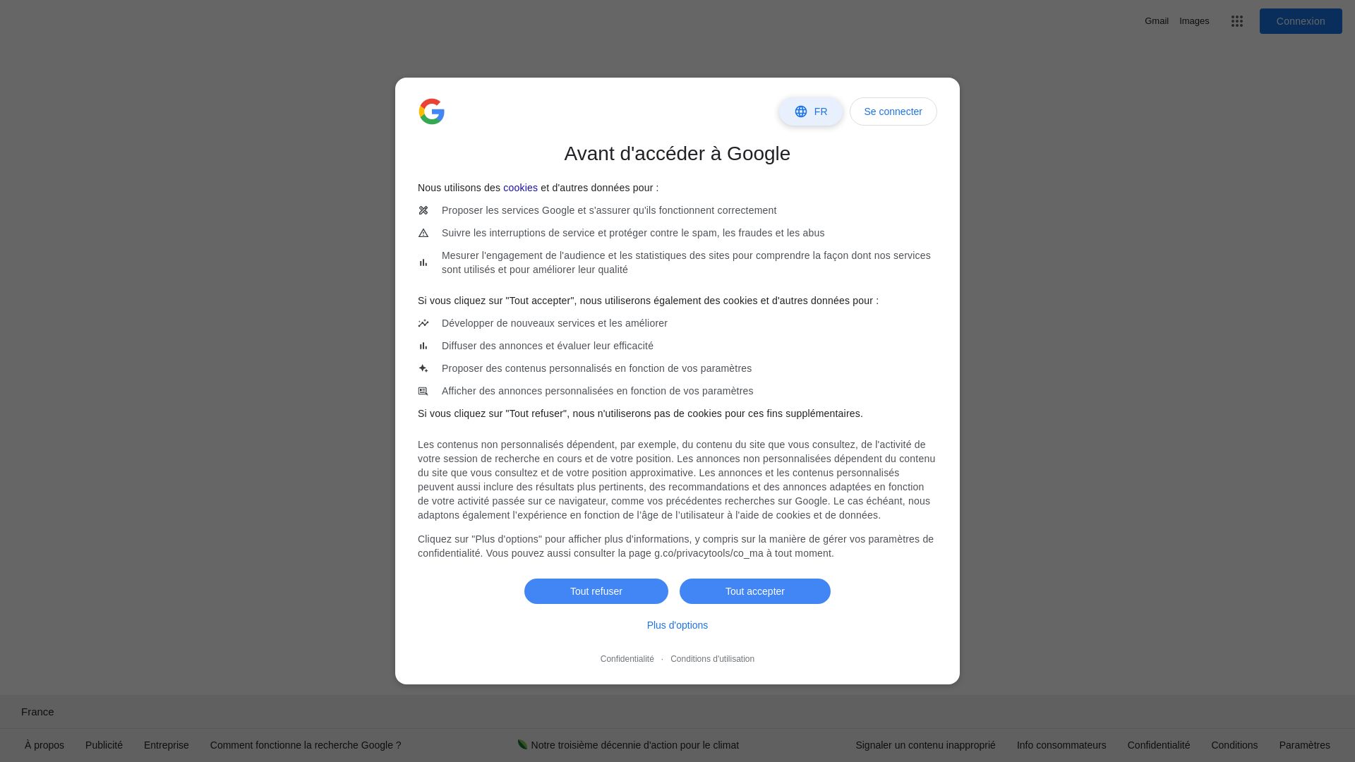 État du site web google.ma est   EN LIGNE