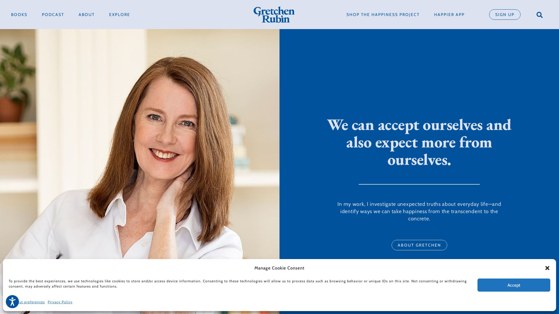 État du site web gretchenrubin.com est   EN LIGNE