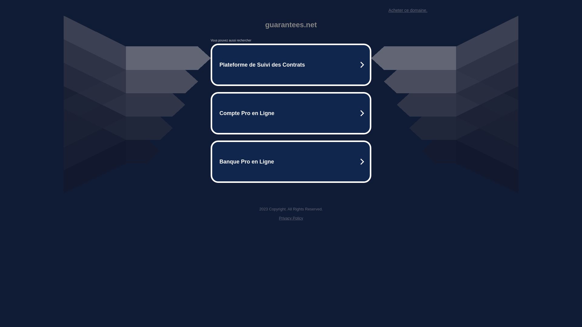 État du site web guarantees.net est   EN LIGNE