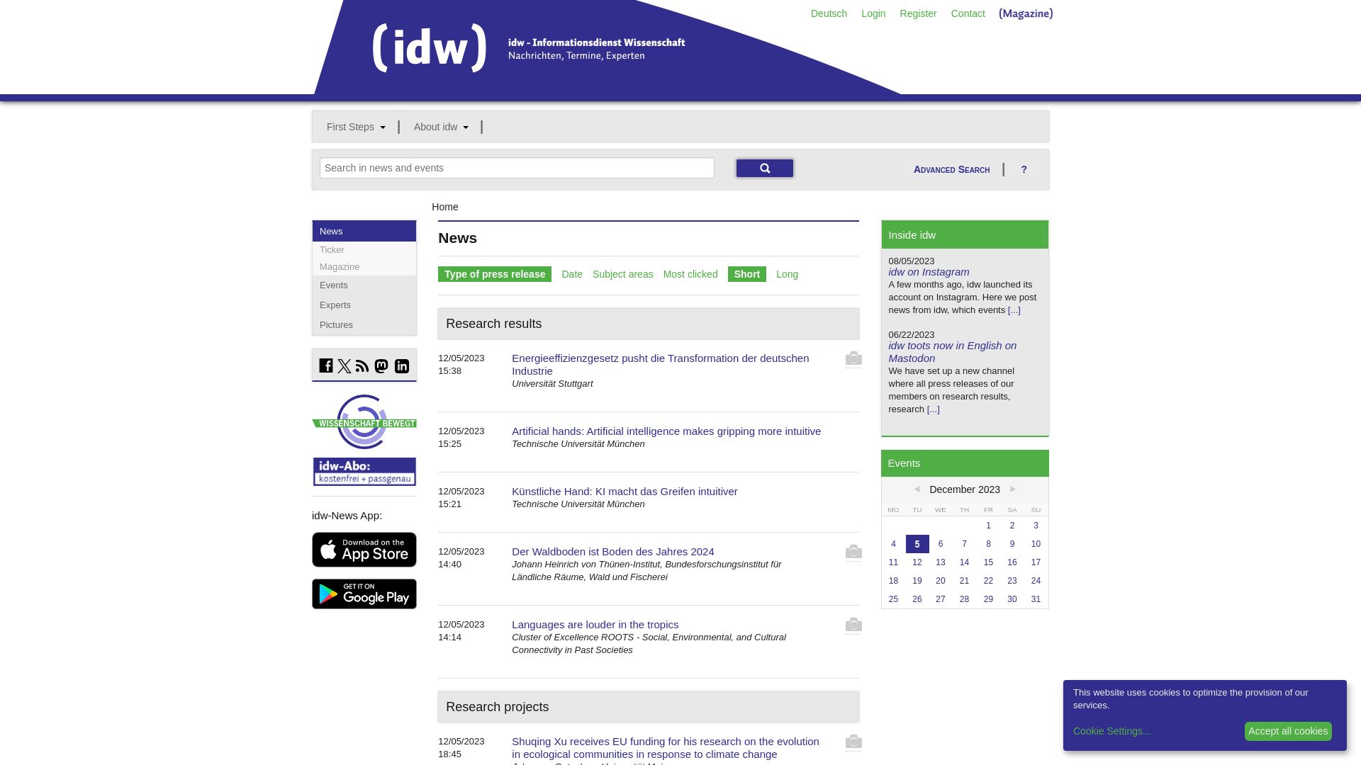 État du site web idw-online.de est   EN LIGNE
