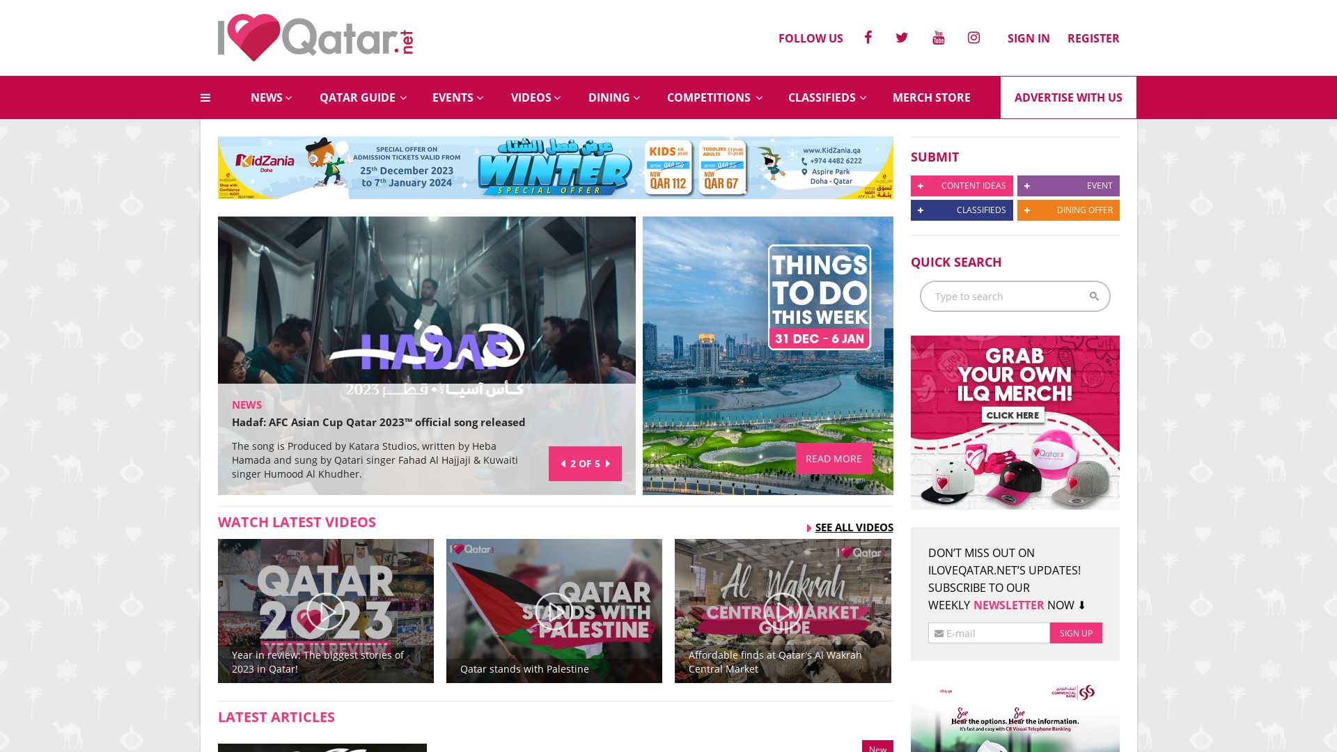 État du site web iloveqatar.net est   EN LIGNE