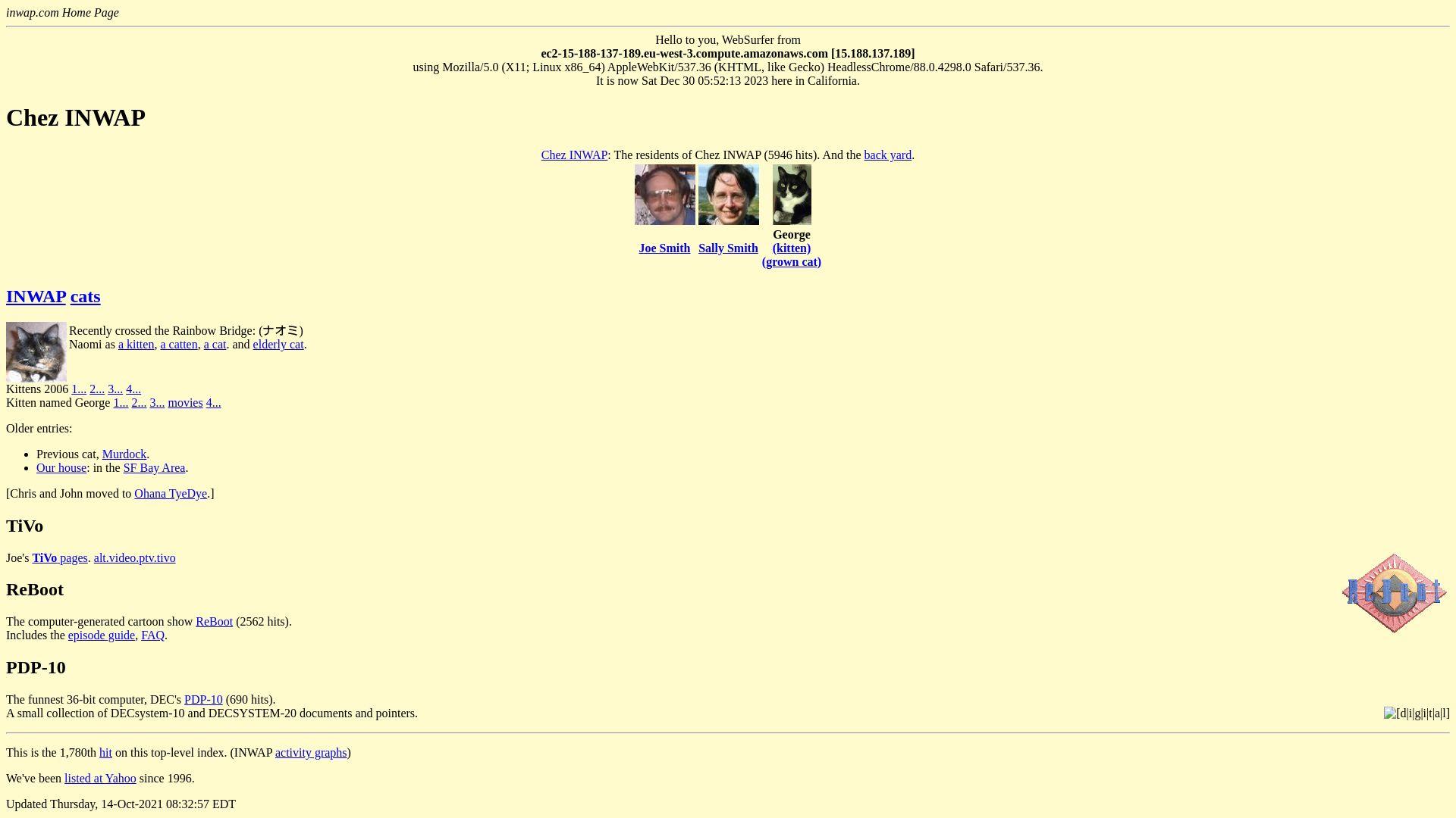 État du site web inwap.com est   EN LIGNE