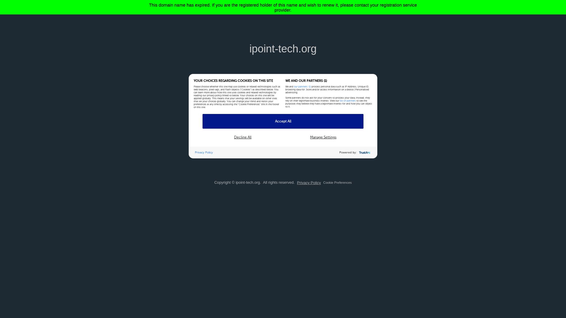 État du site web ipoint-tech.org est   EN LIGNE