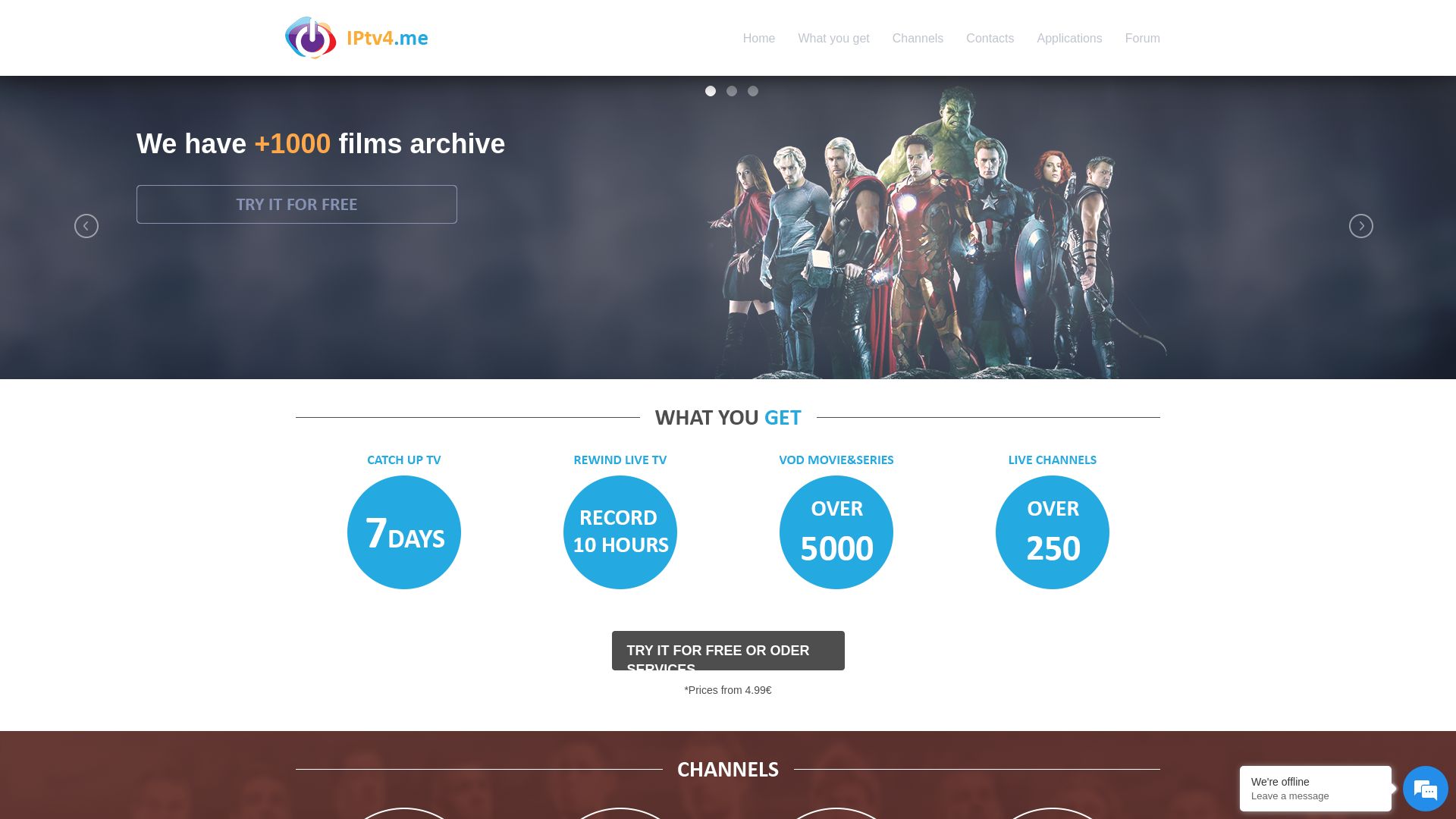 État du site web iptv4.me est   EN LIGNE