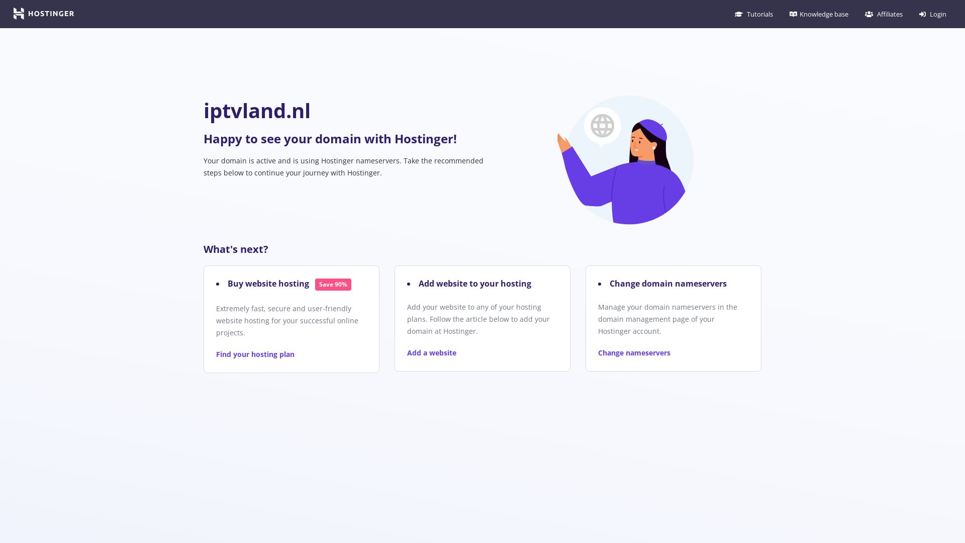 État du site web iptvland.nl est   EN LIGNE