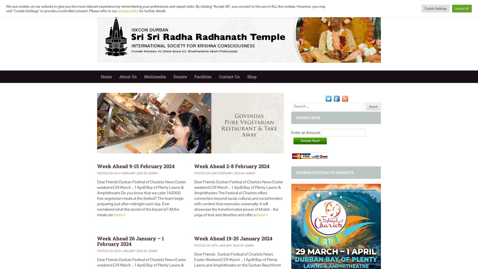 État du site web iskcondurban.net est   EN LIGNE