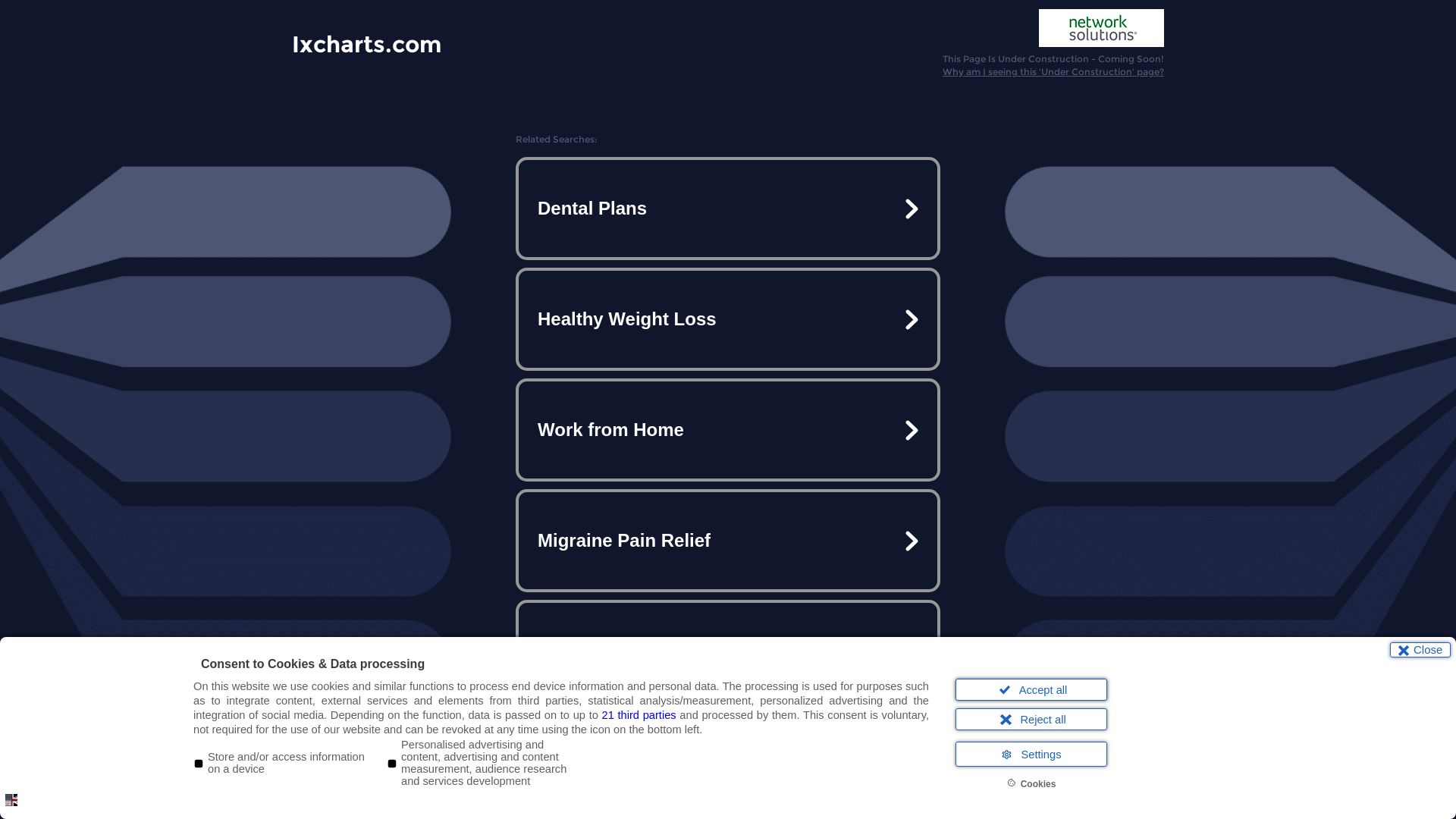 État du site web ixcharts.com est   EN LIGNE