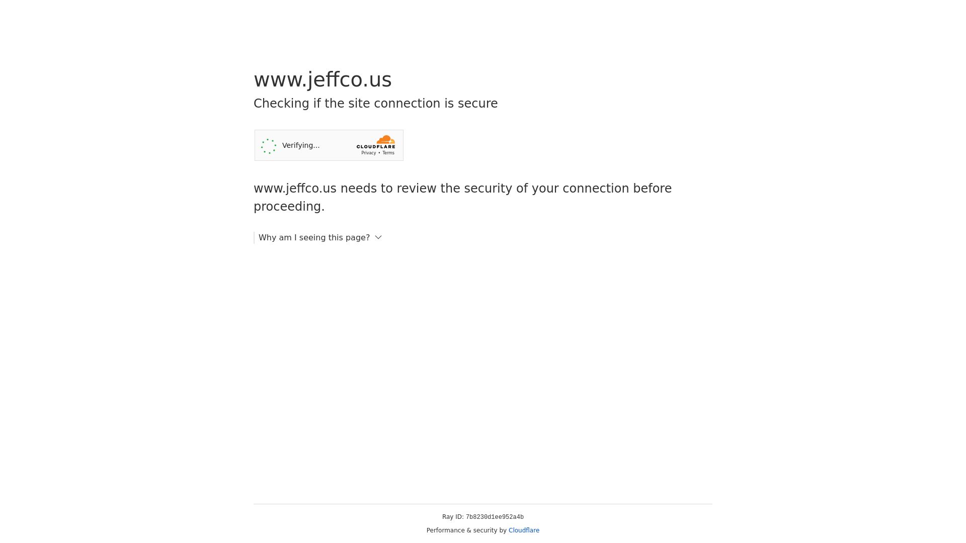État du site web jeffco.us est   EN LIGNE