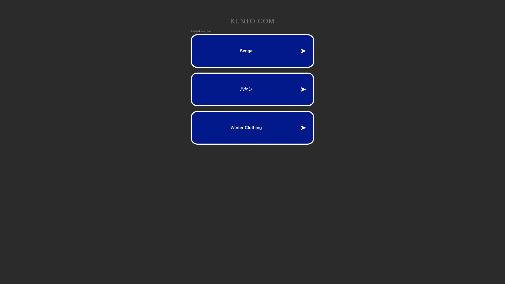 État du site web kento.com est   EN LIGNE