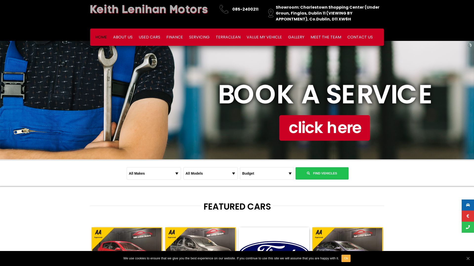 État du site web klmotors.ie est   EN LIGNE