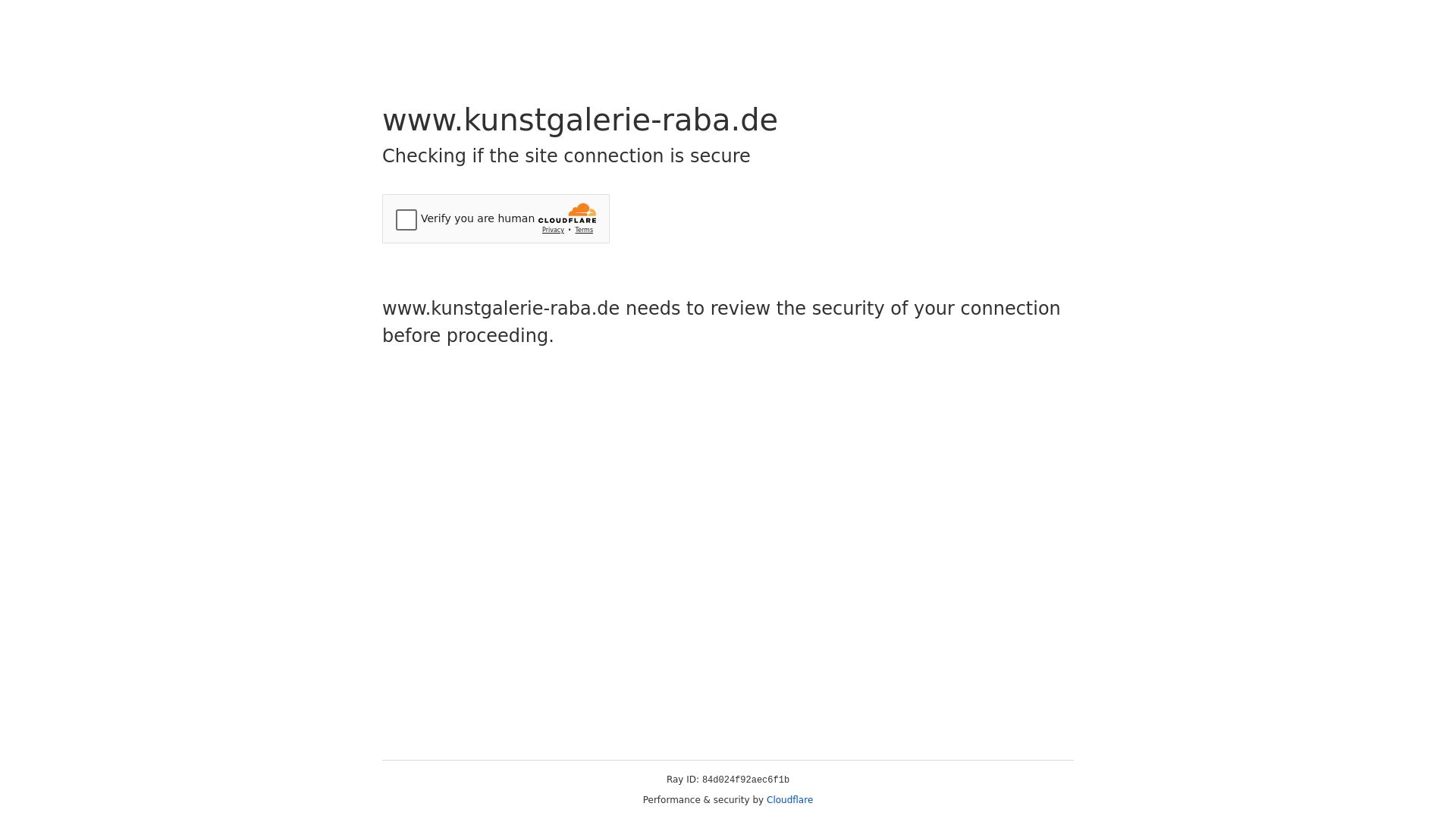 État du site web kunstgalerie-raba.de est   EN LIGNE