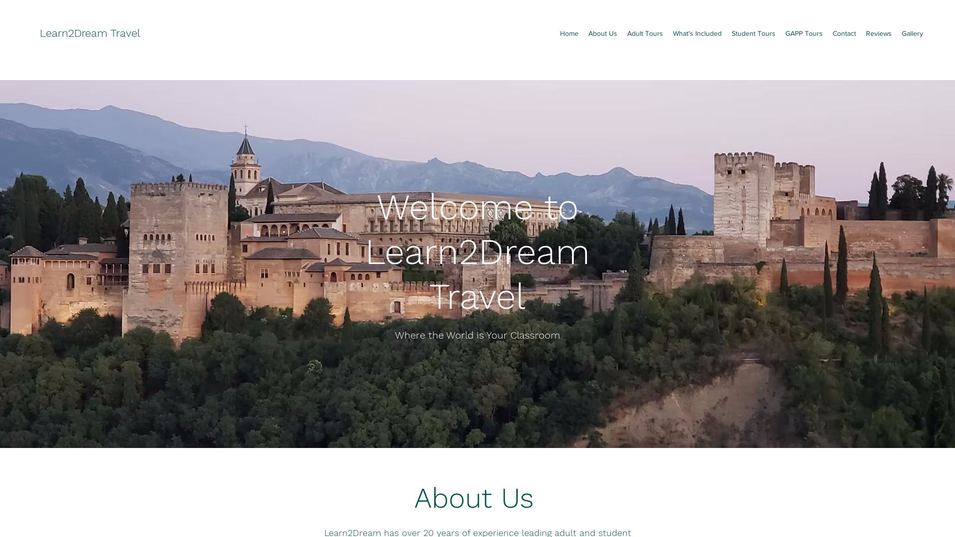 État du site web learn2dreamtravel.com est   EN LIGNE