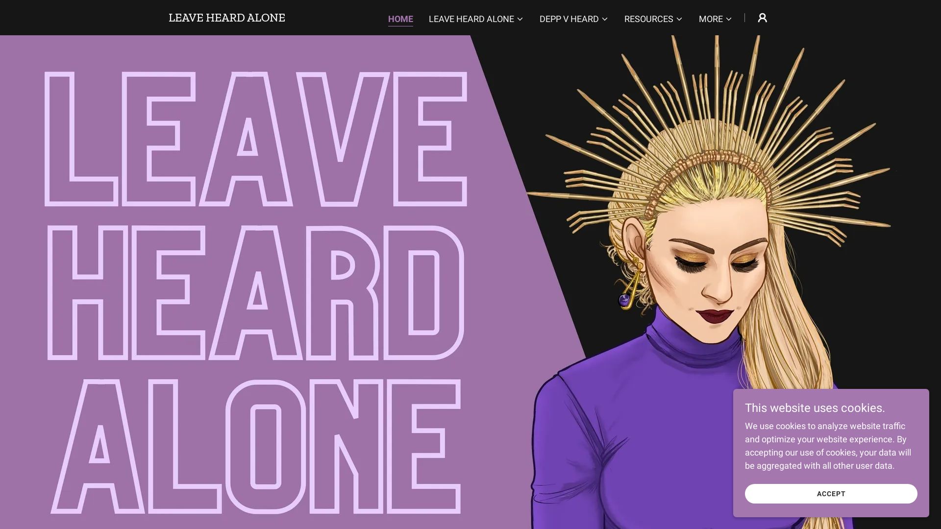 État du site web leaveheardalone.com est   EN LIGNE