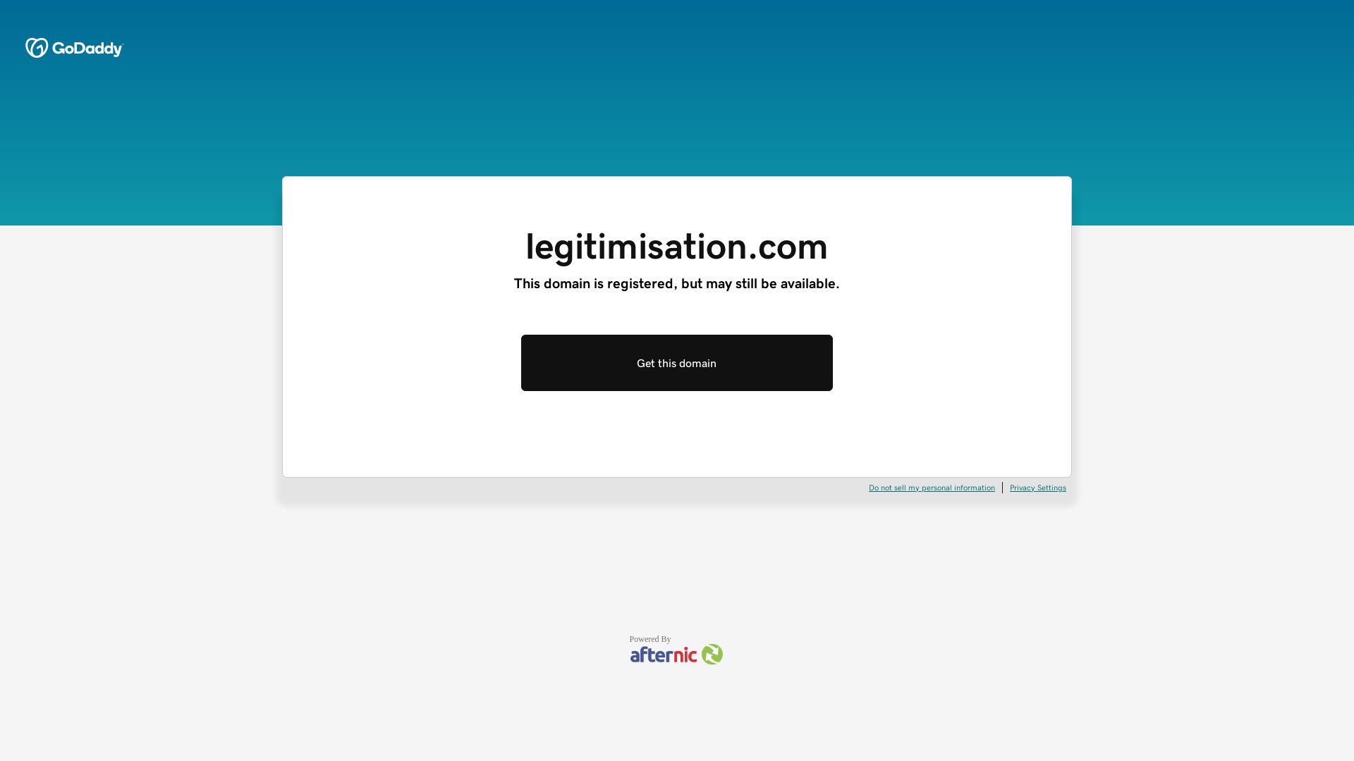 État du site web legitimisation.com est   EN LIGNE