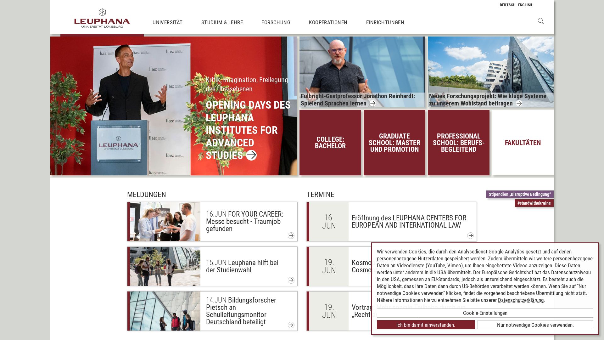 État du site web leuphana.de est   EN LIGNE