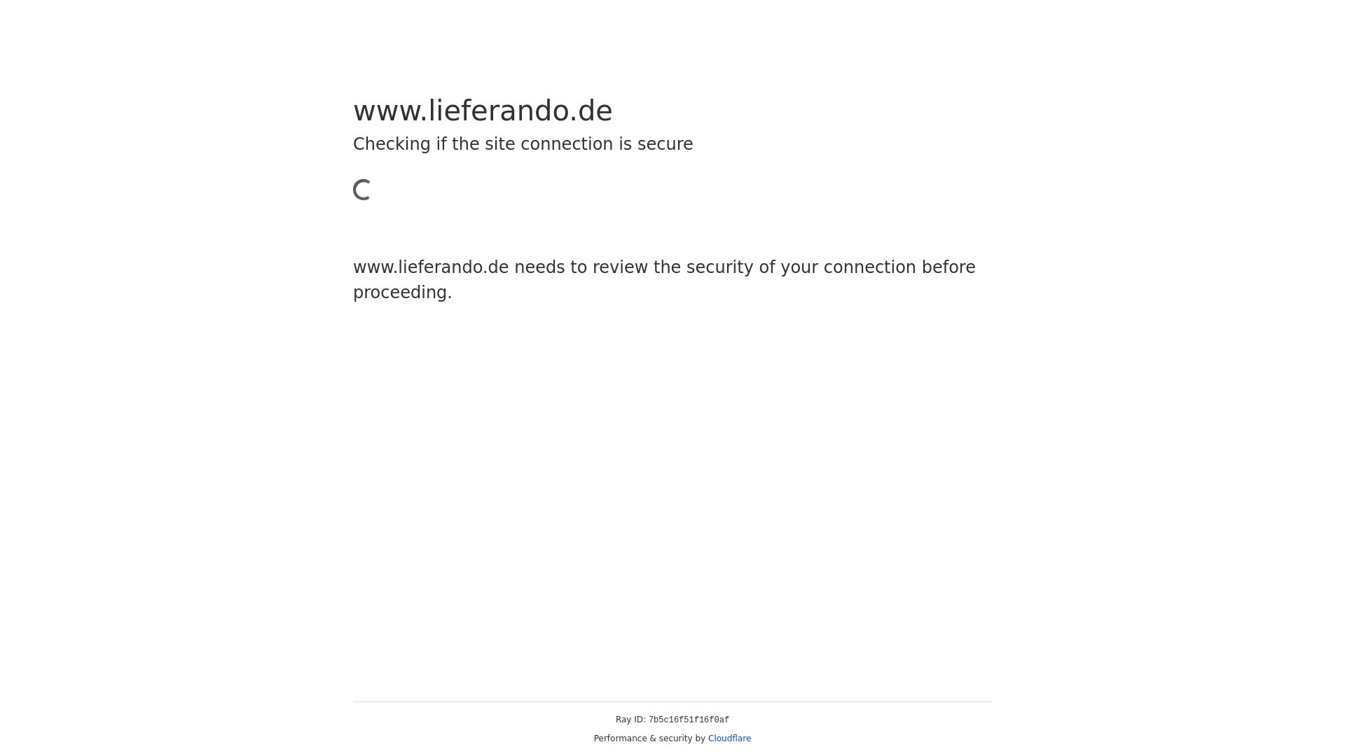 État du site web lieferando.de est   EN LIGNE
