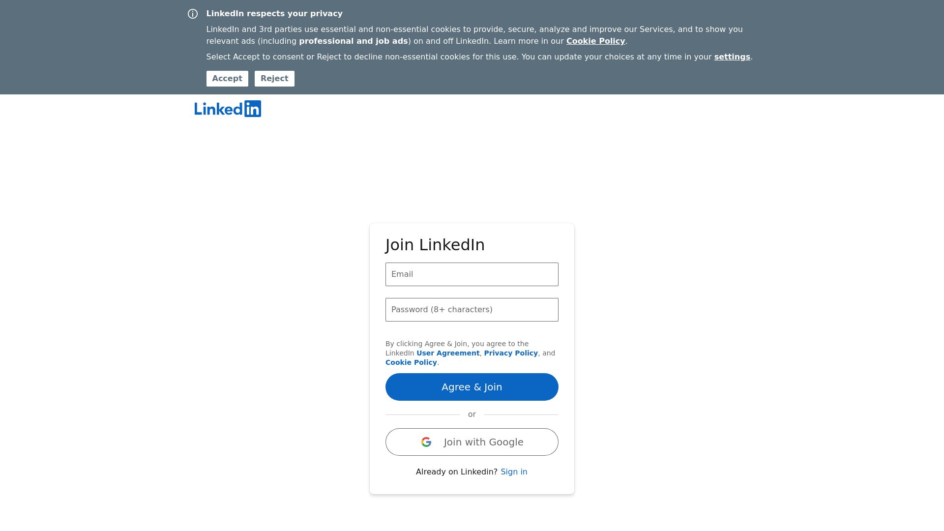 État du site web linkd.in est   EN LIGNE