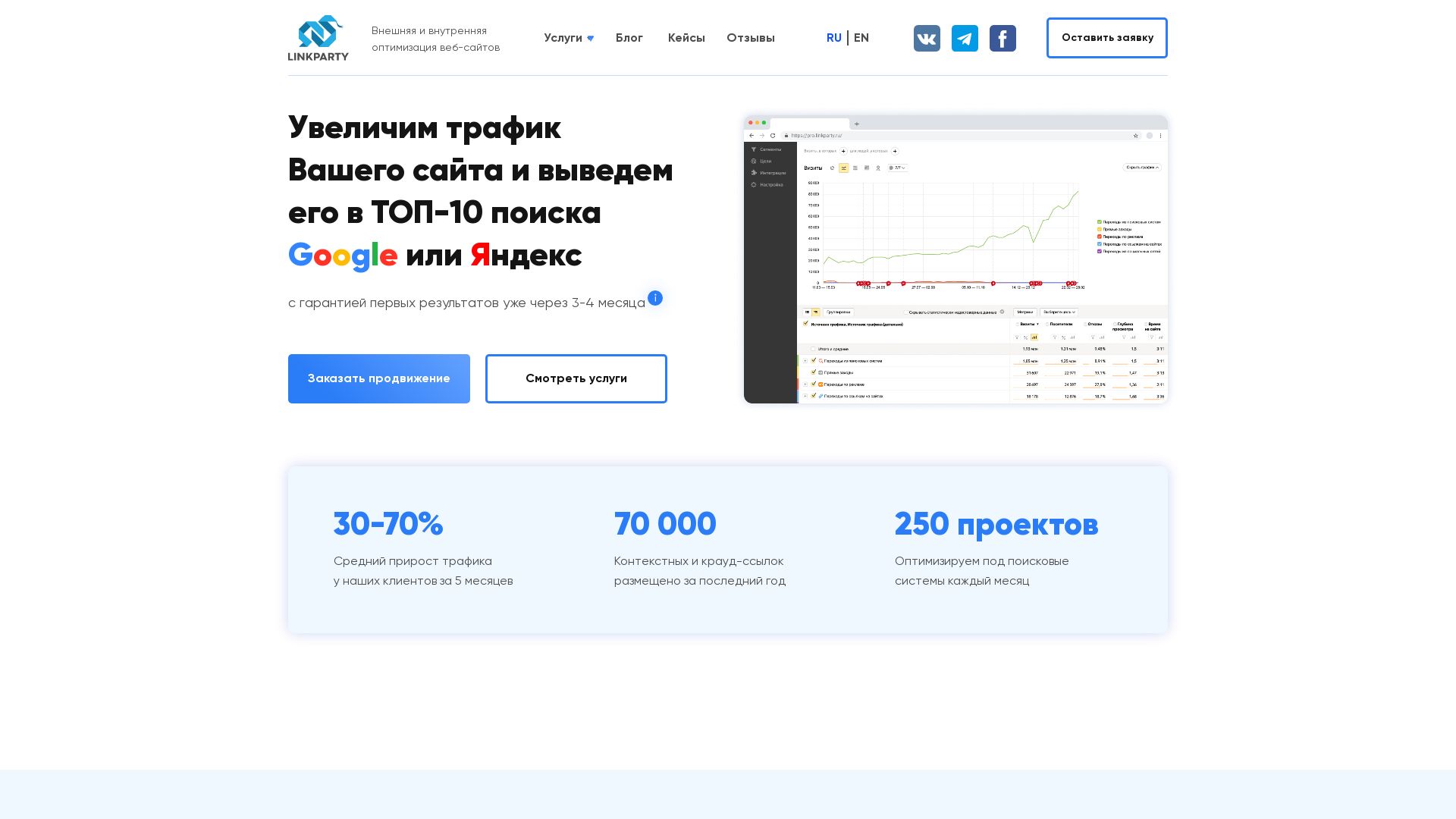État du site web linkparty.ru est   EN LIGNE