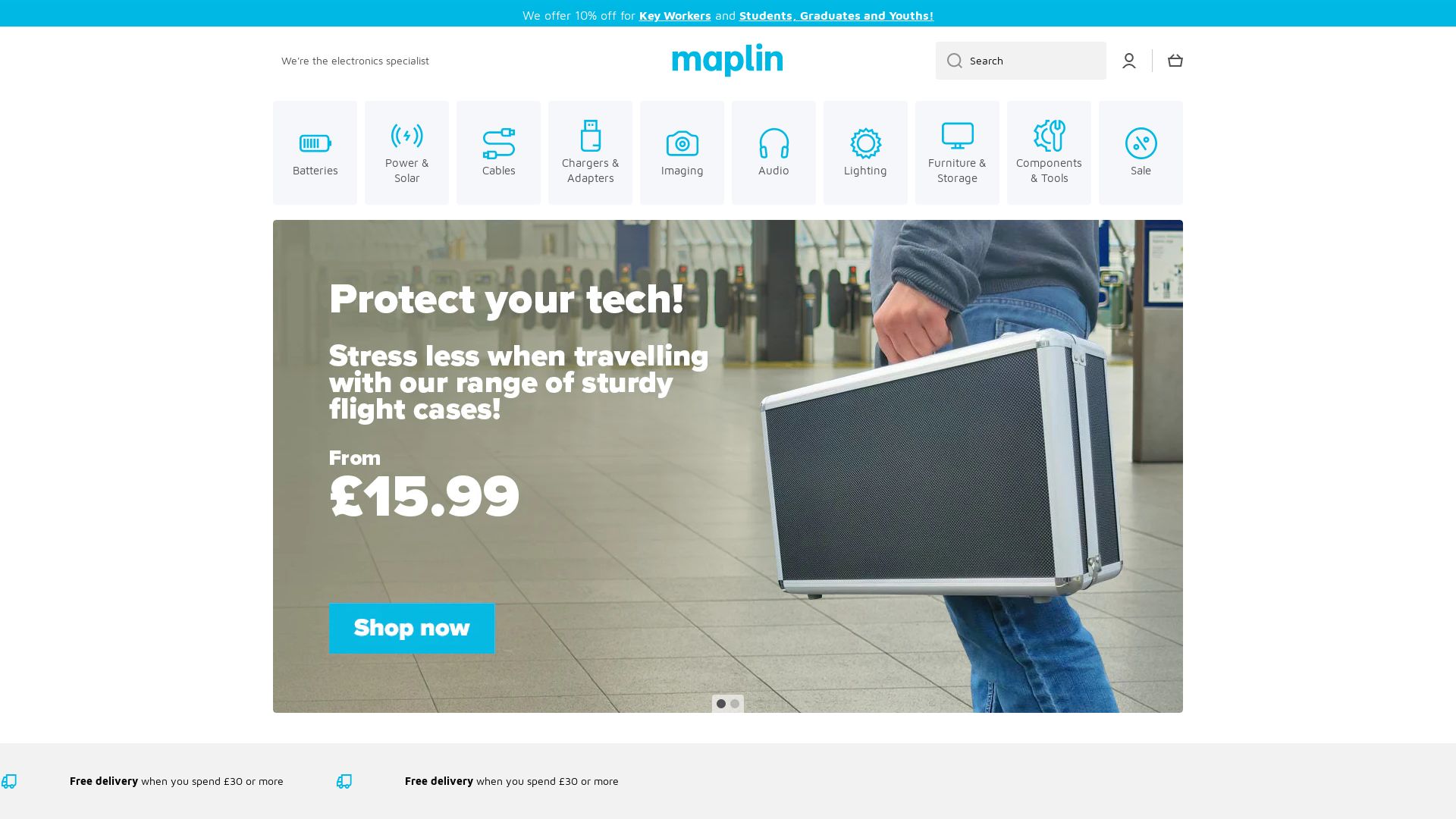 État du site web maplin.co.uk est   EN LIGNE