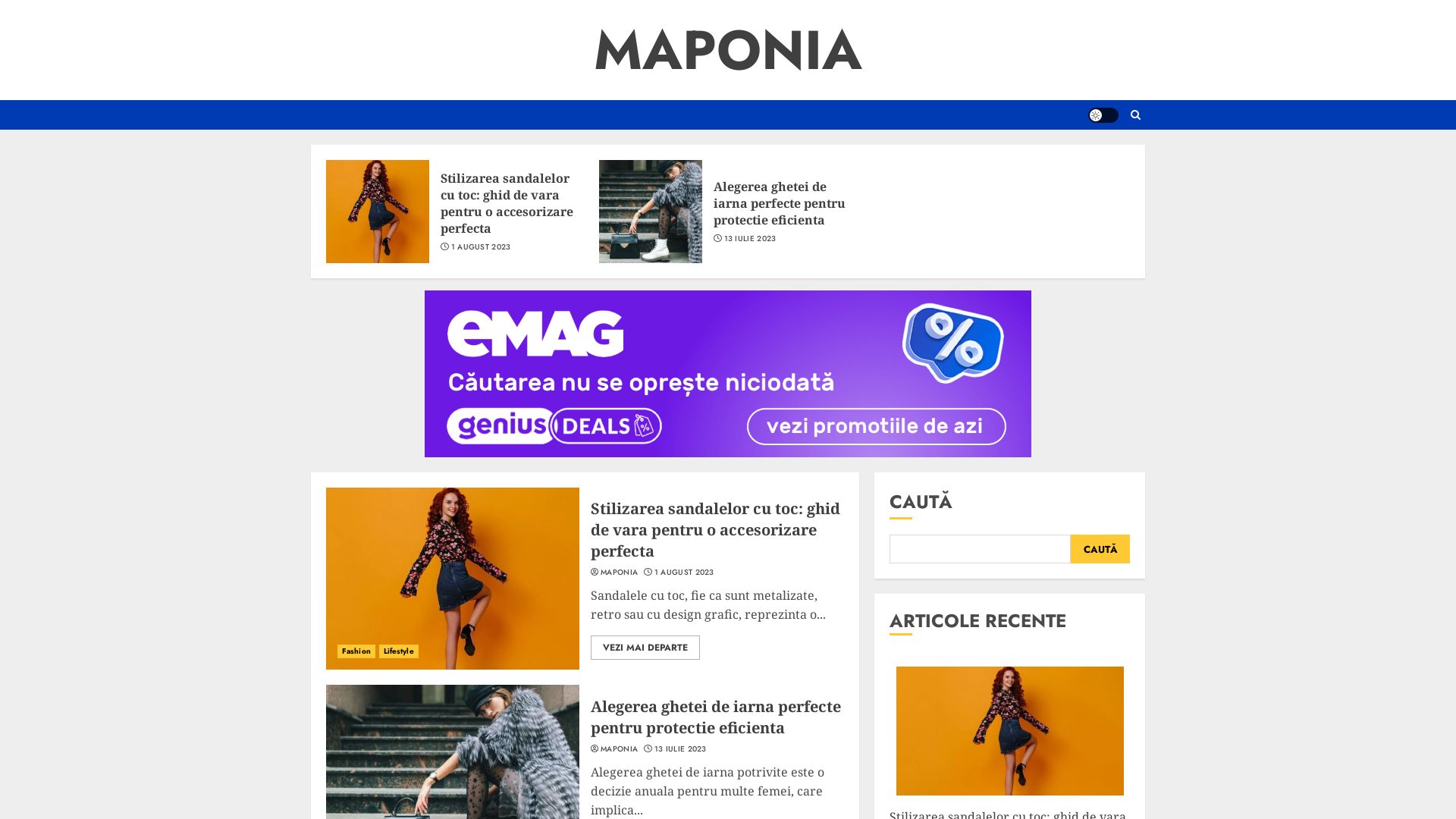 État du site web maponia.ro est   EN LIGNE