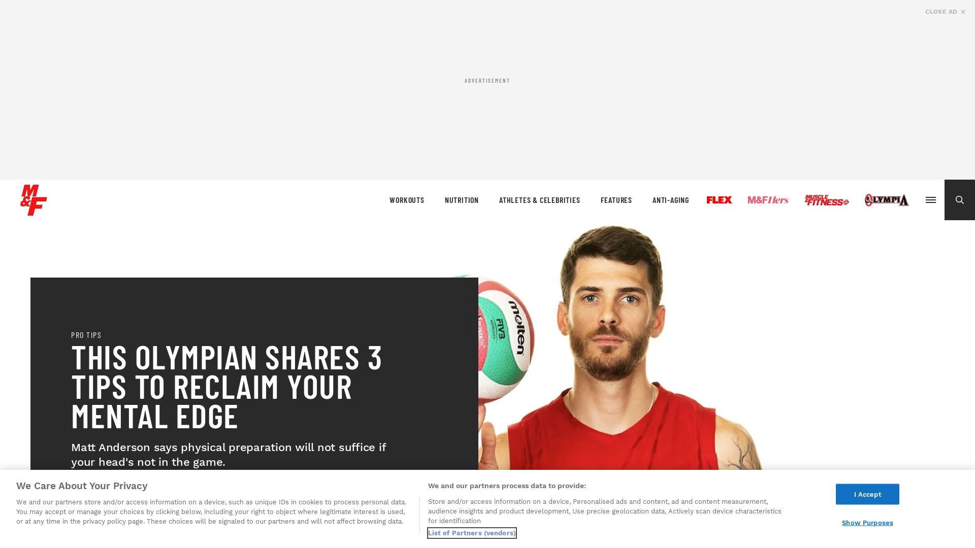 État du site web muscleandfitness.com est   EN LIGNE