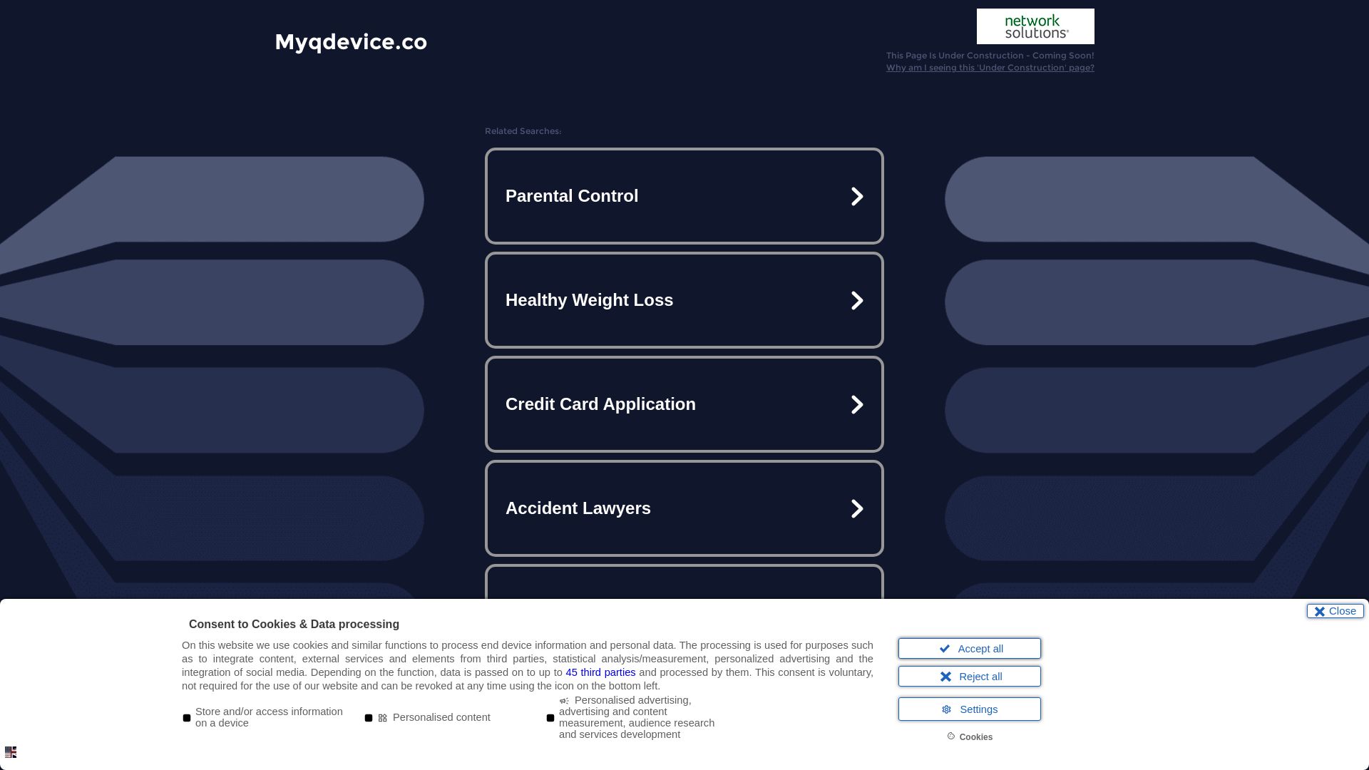 État du site web myqdevice.co est   EN LIGNE