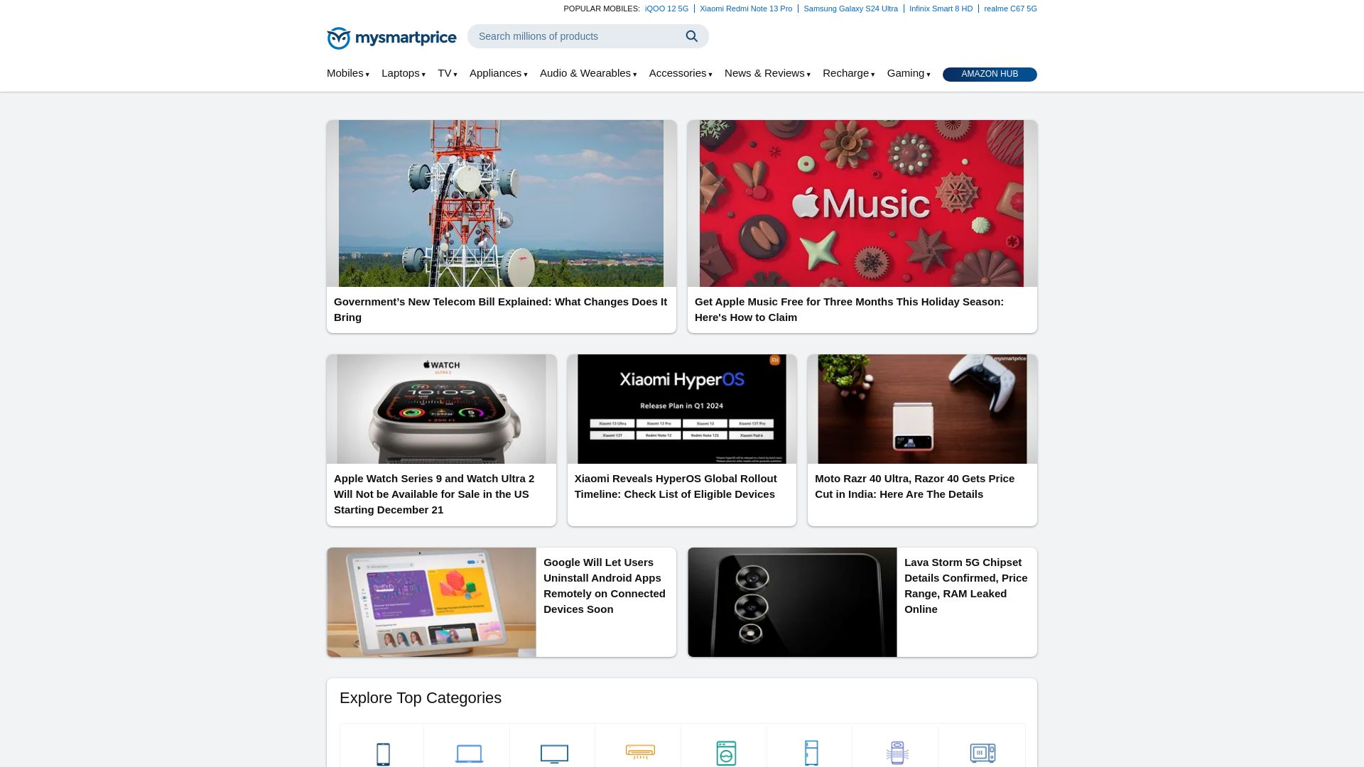 État du site web mysmartprice.com est   EN LIGNE