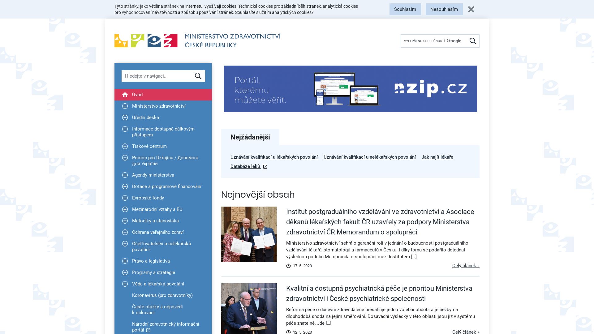 État du site web mzcr.cz est   EN LIGNE