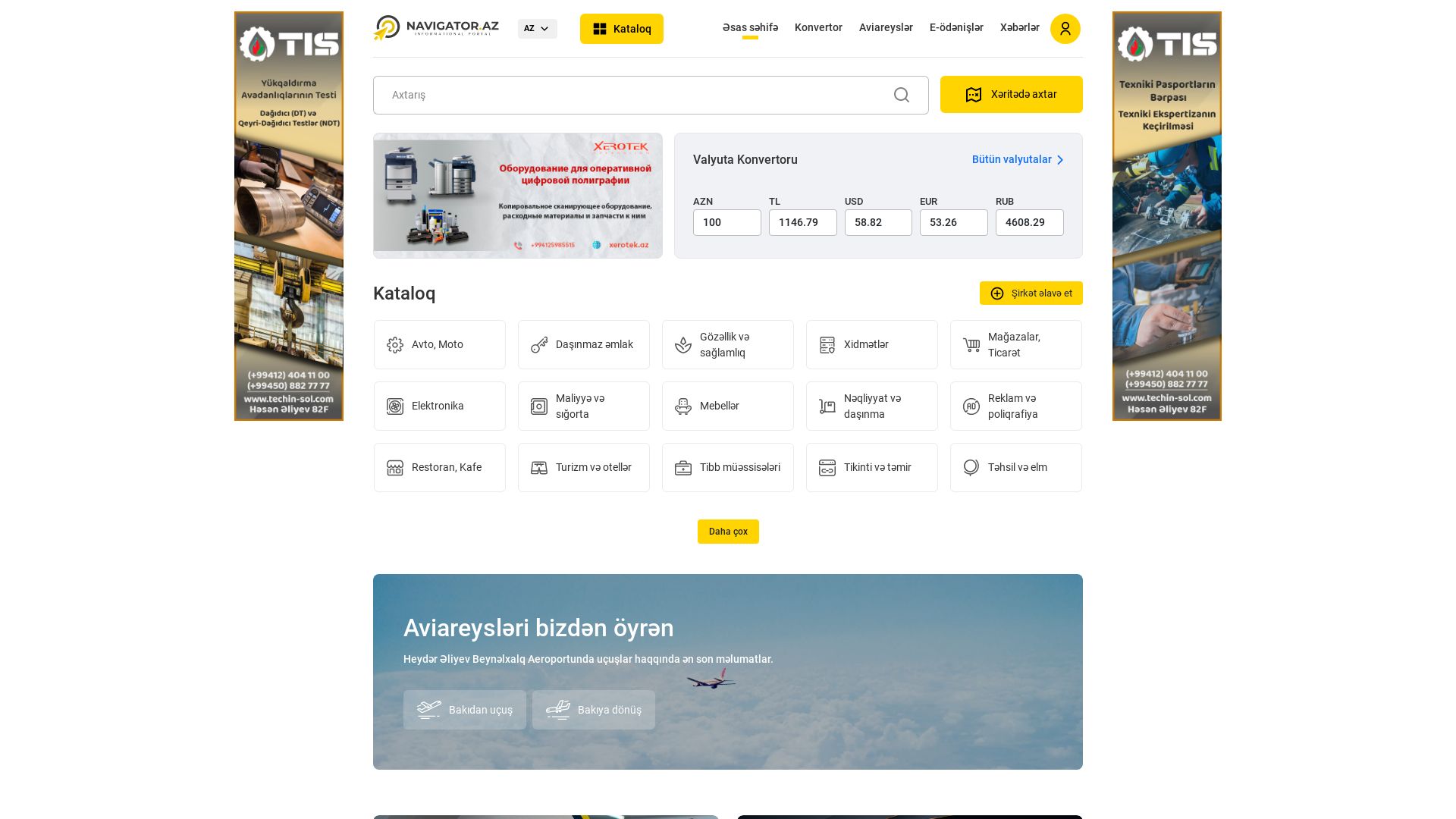 État du site web navigator.az est   EN LIGNE