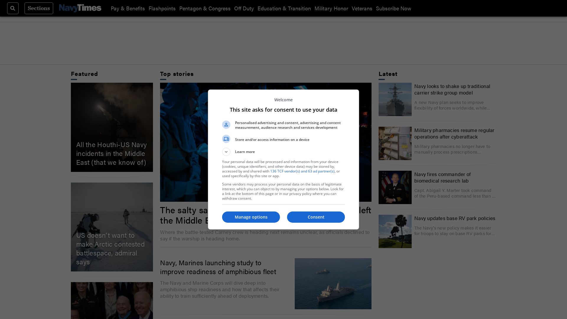 État du site web navytimes.com est   EN LIGNE
