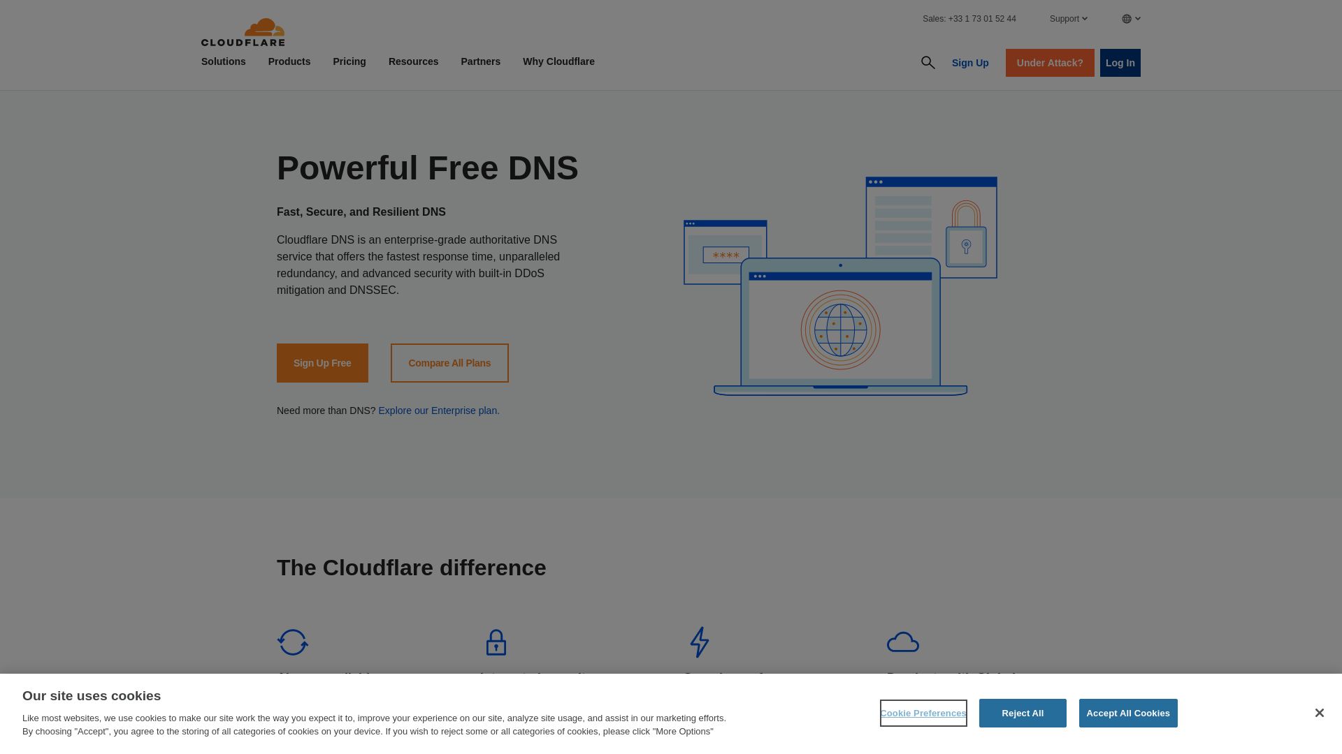 État du site web nina.ns.cloudflare.com est   EN LIGNE